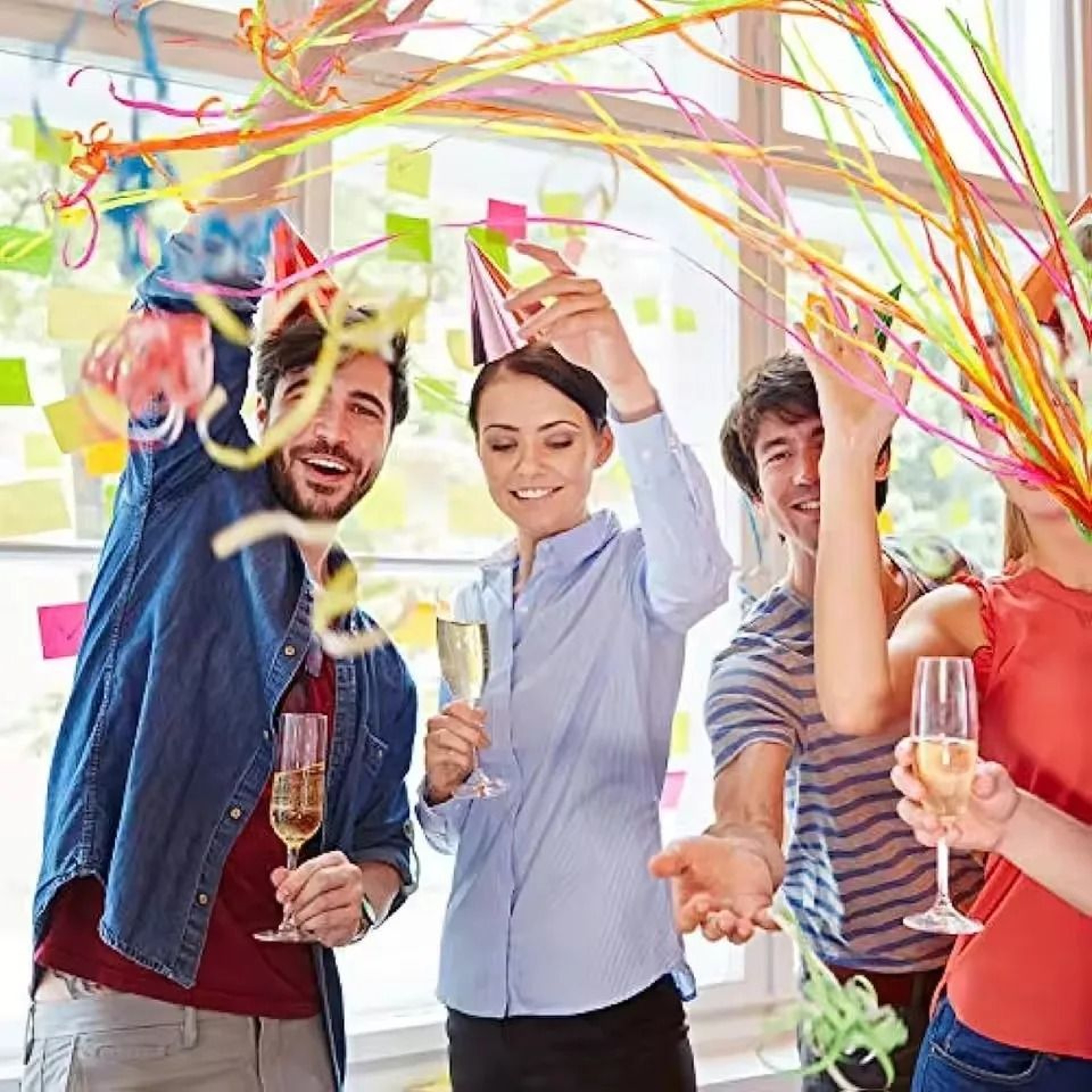 Colorful Hand Throw Confetti Streamers 2