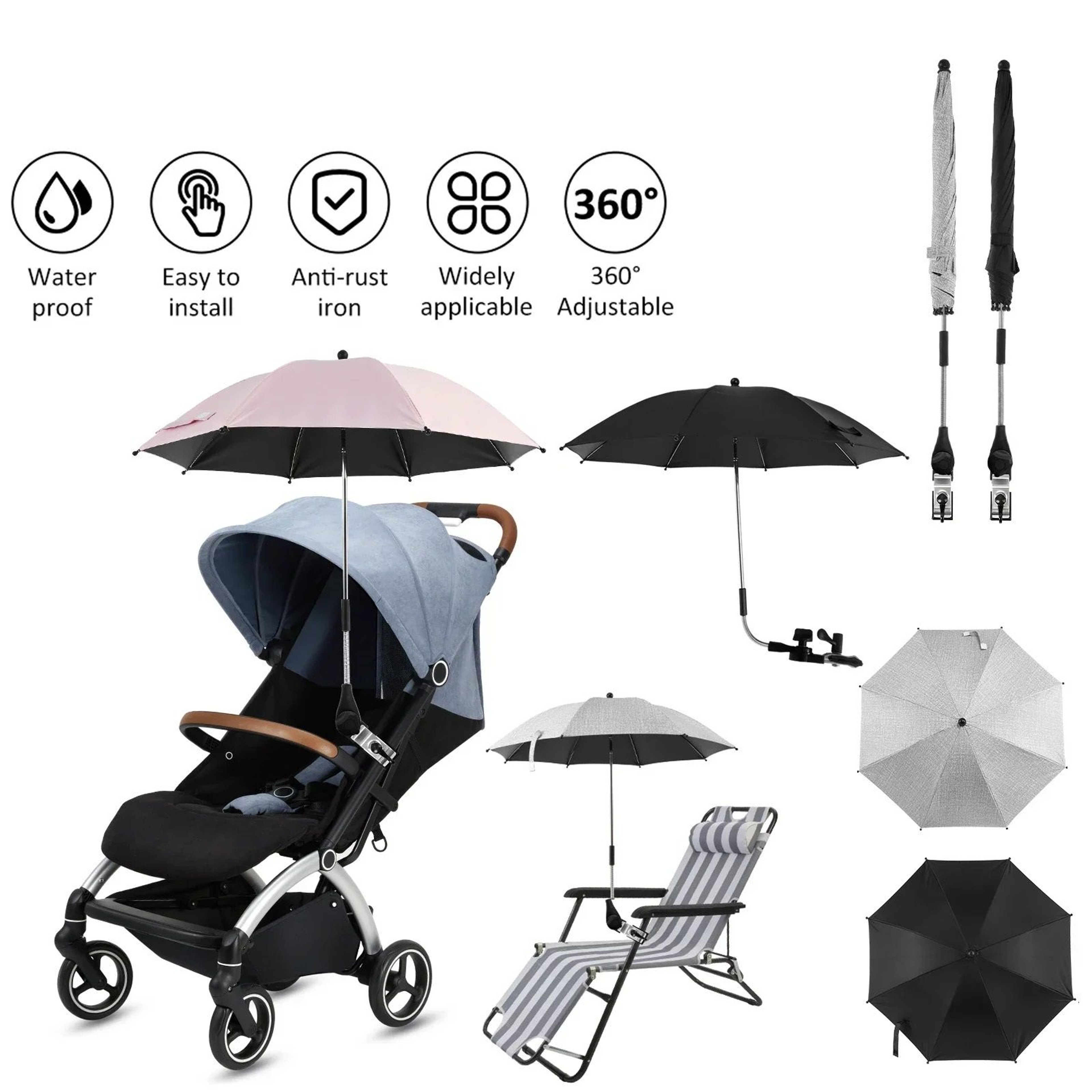 Universal Baby Stroller Sunshade Umbrella 0