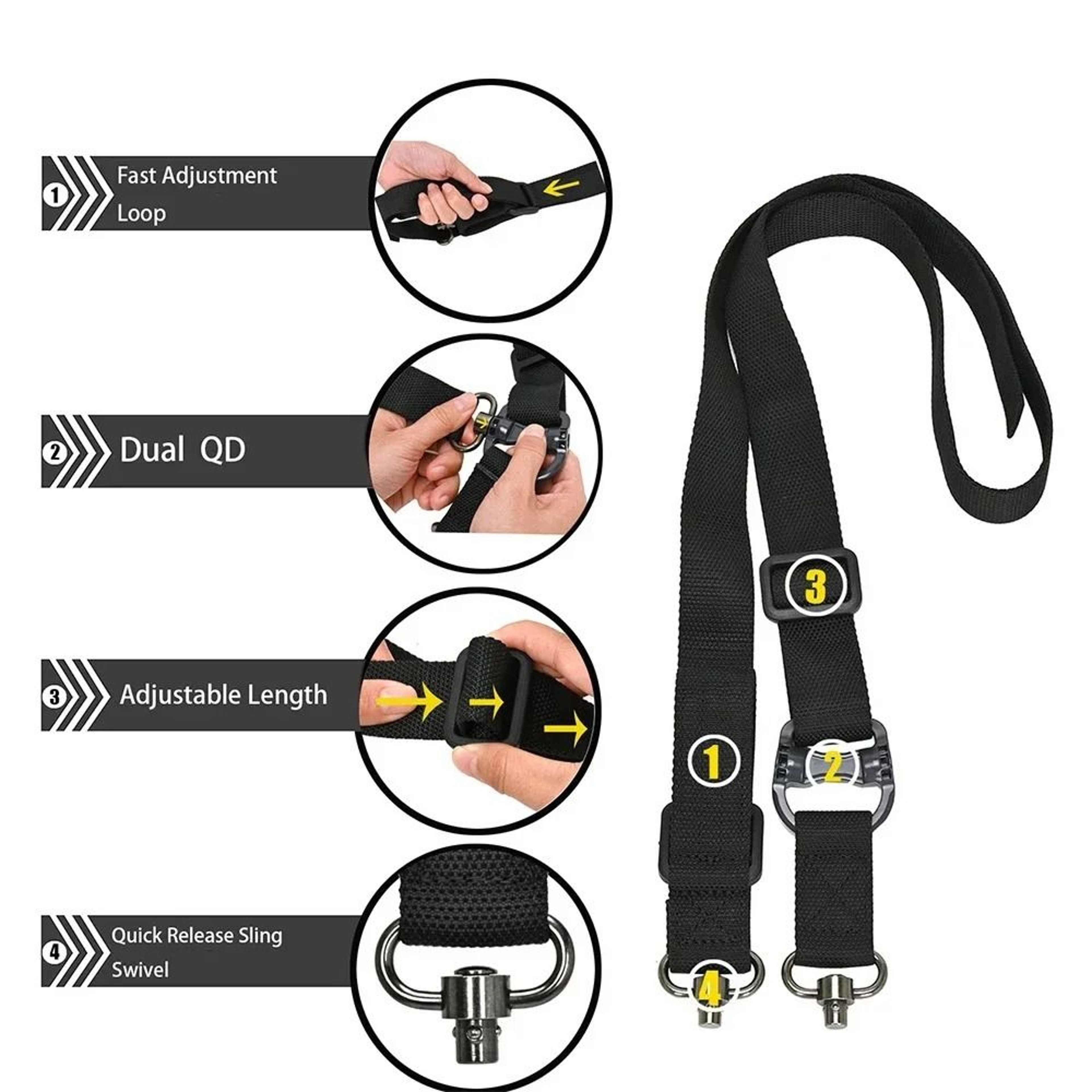 Multi Mission Dual Point Tactical Rifle Sling 4
