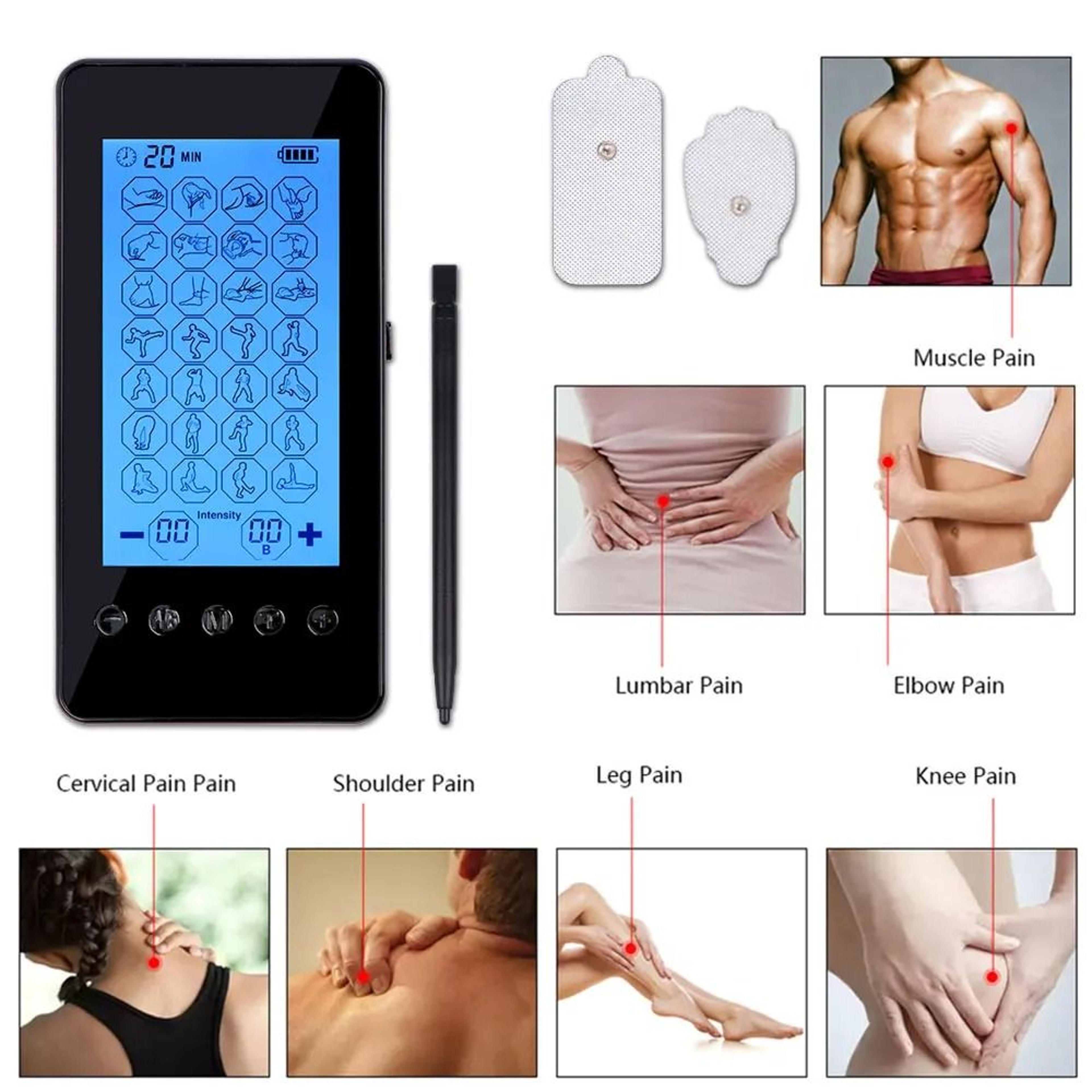 Professional Touch Screen 28Mode Pulse Therapy System 3