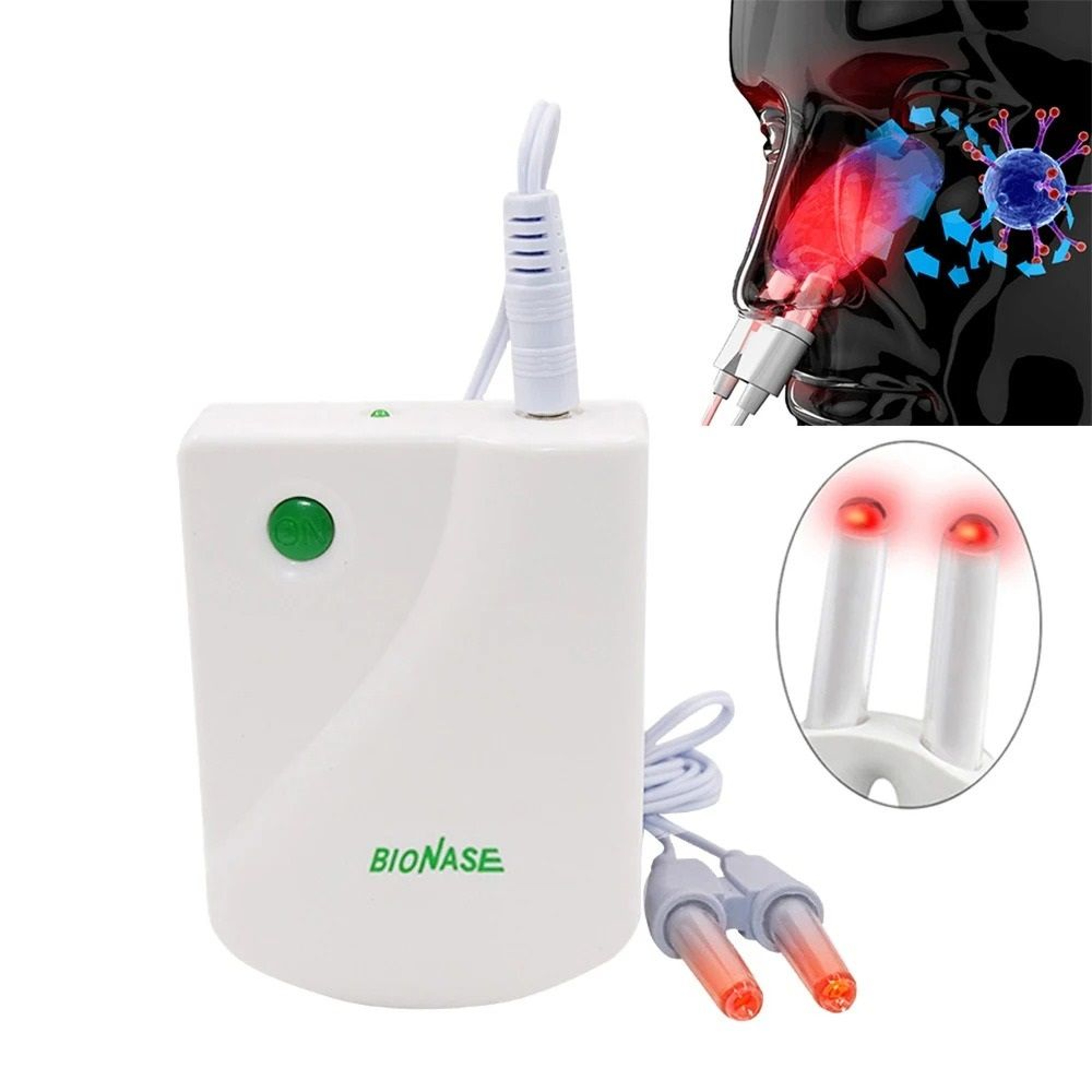 Dual Action Sinus Relief And Nasal Light Therapy System 0