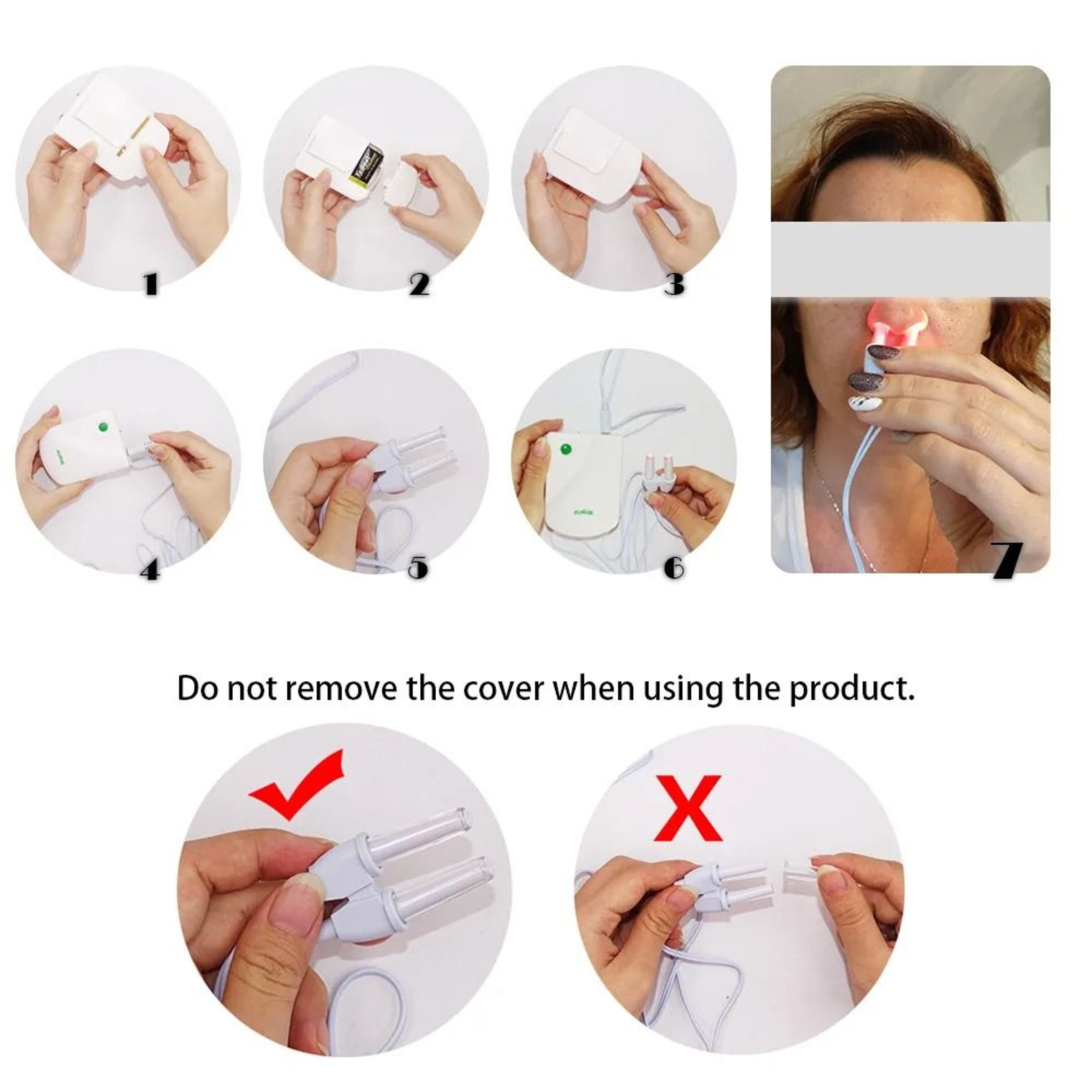 Dual Action Sinus Relief And Nasal Light Therapy System 4