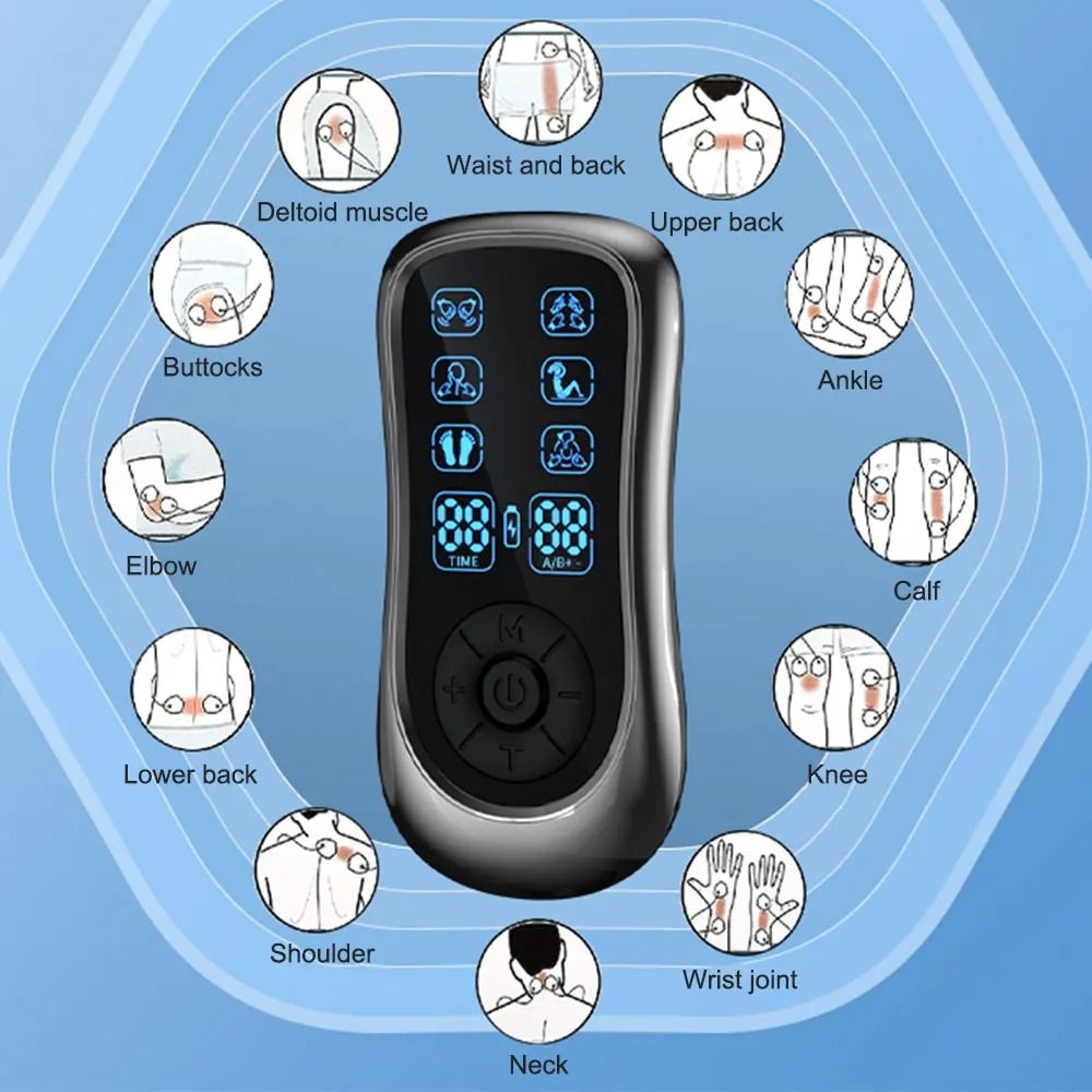 Portable LCD Dual Channel Pulse Therapy System 4