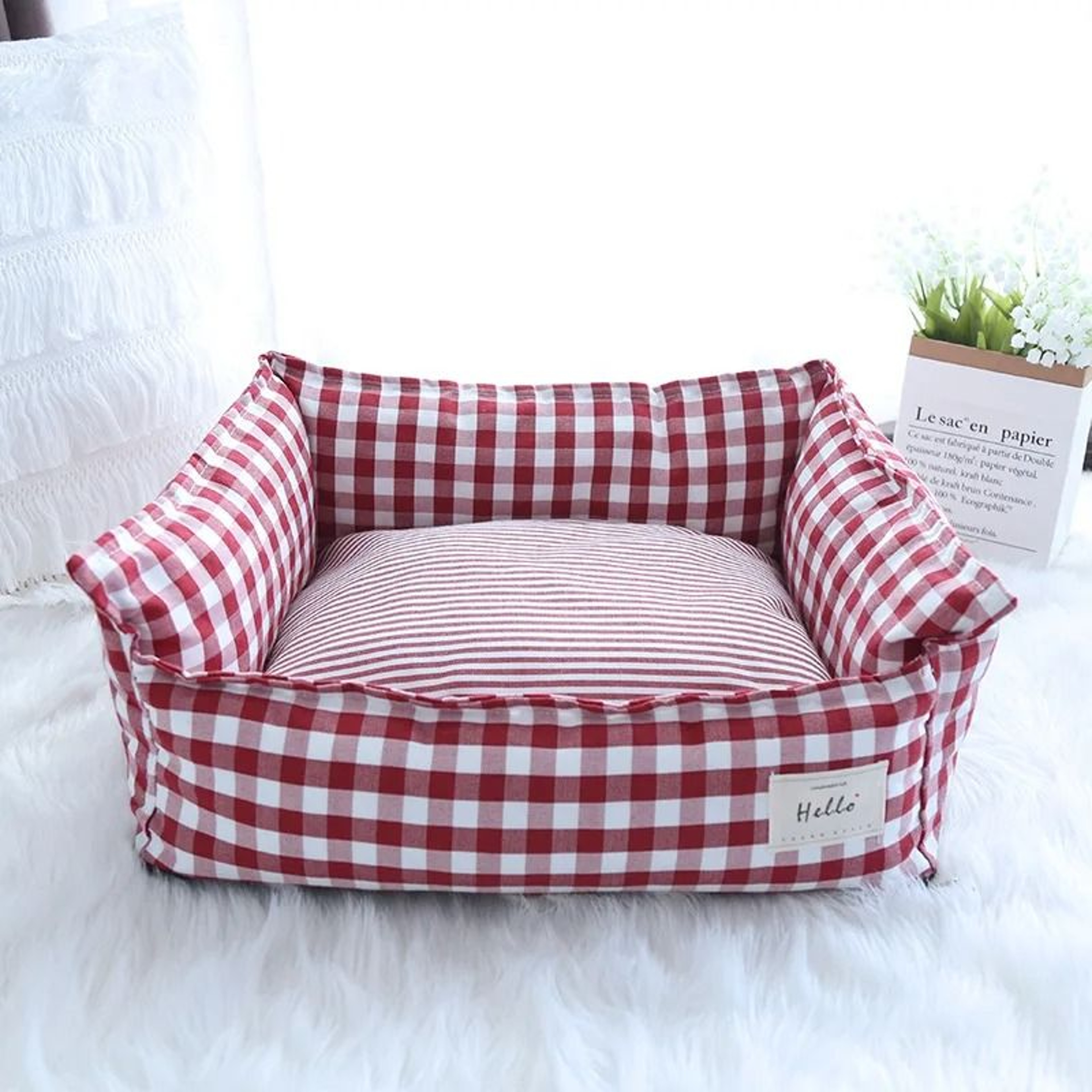 Premium Orthopedic Pet Sofa And Indoor Kennel 9