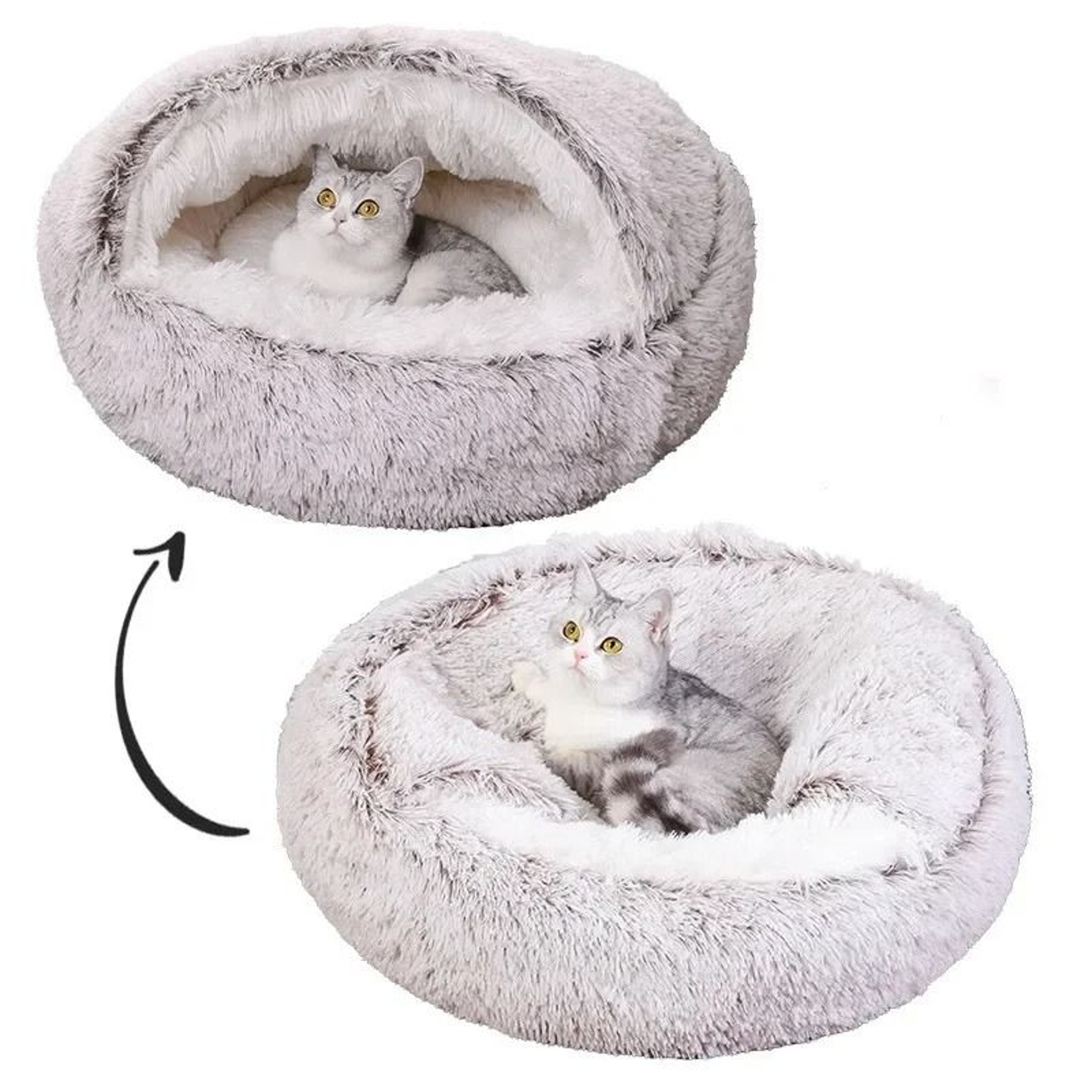 Plush Hooded AntiAnxiety Pet Sanctuary 1