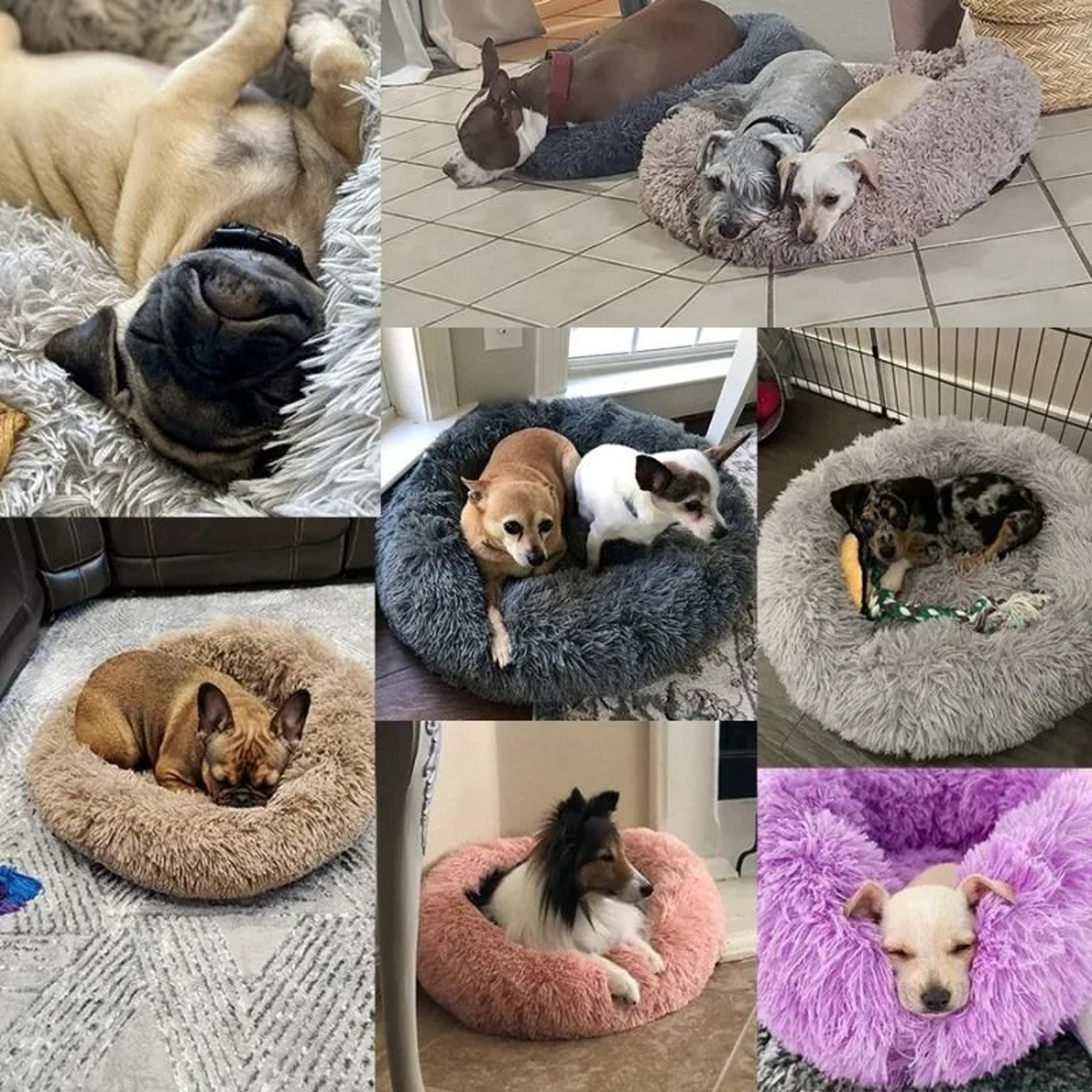 Premium Round Long Plush Pet Sanctuary 4