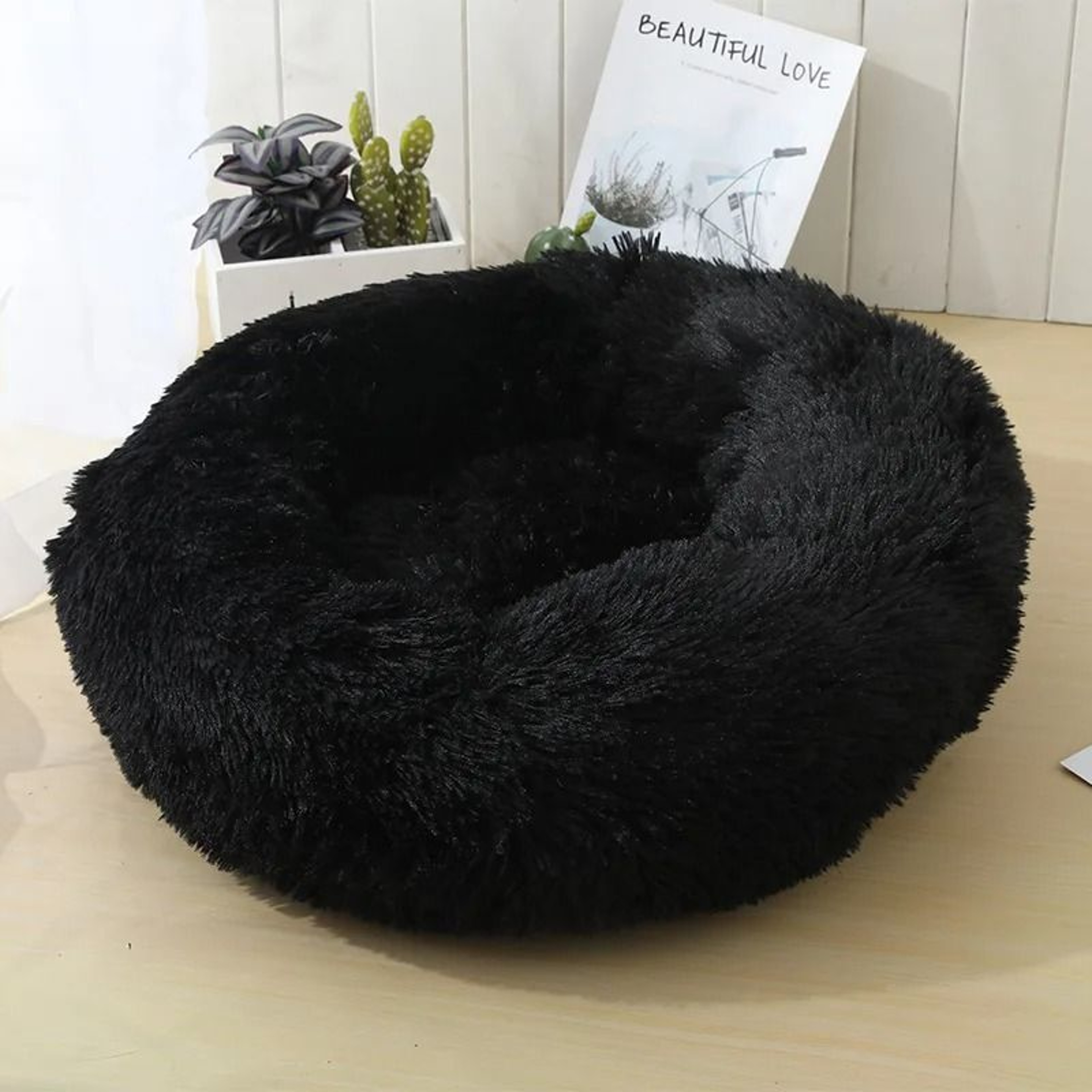 Premium Round Long Plush Pet Sanctuary 15