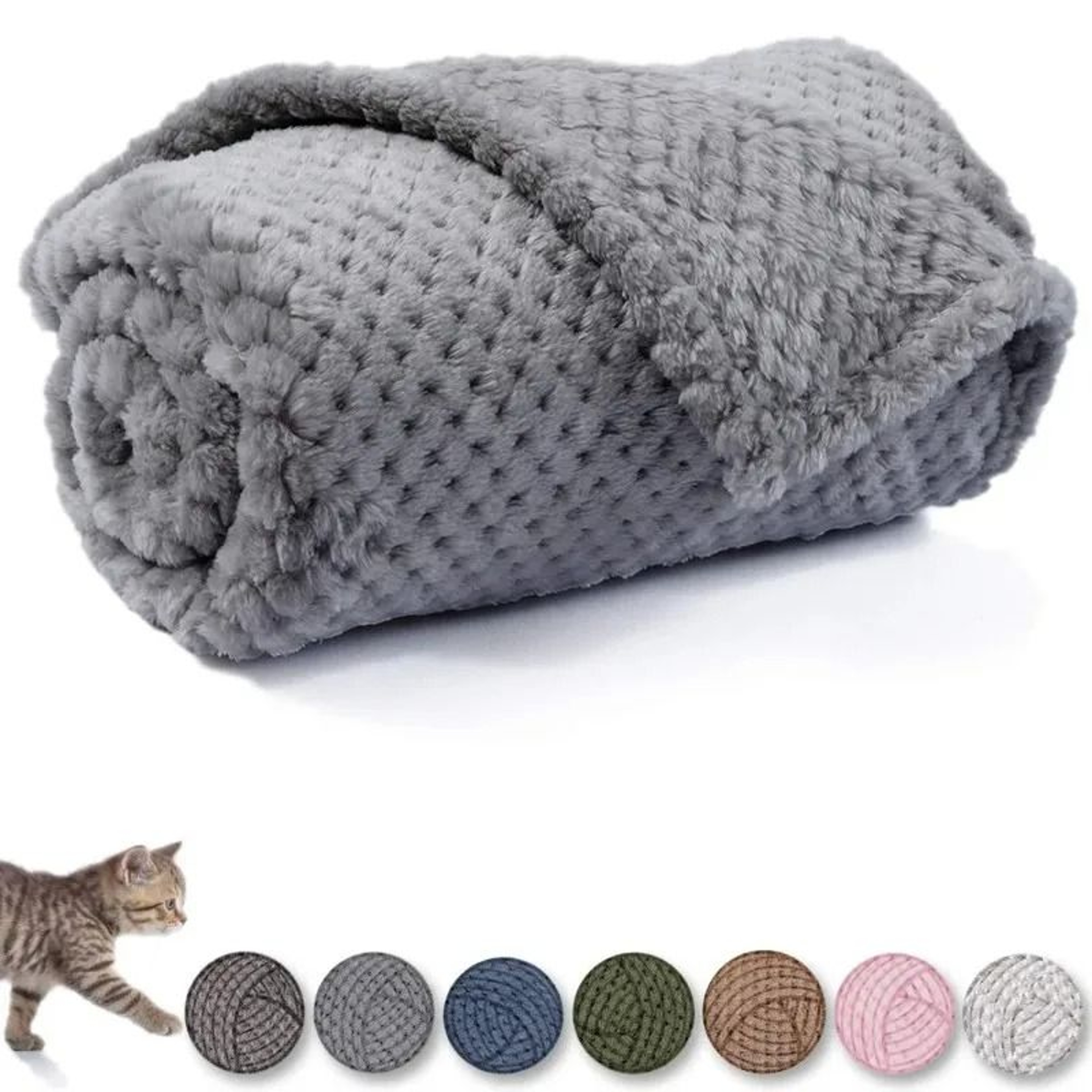 Ultra Soft Fuzzy Fleece Pet Comfort Blanket 1