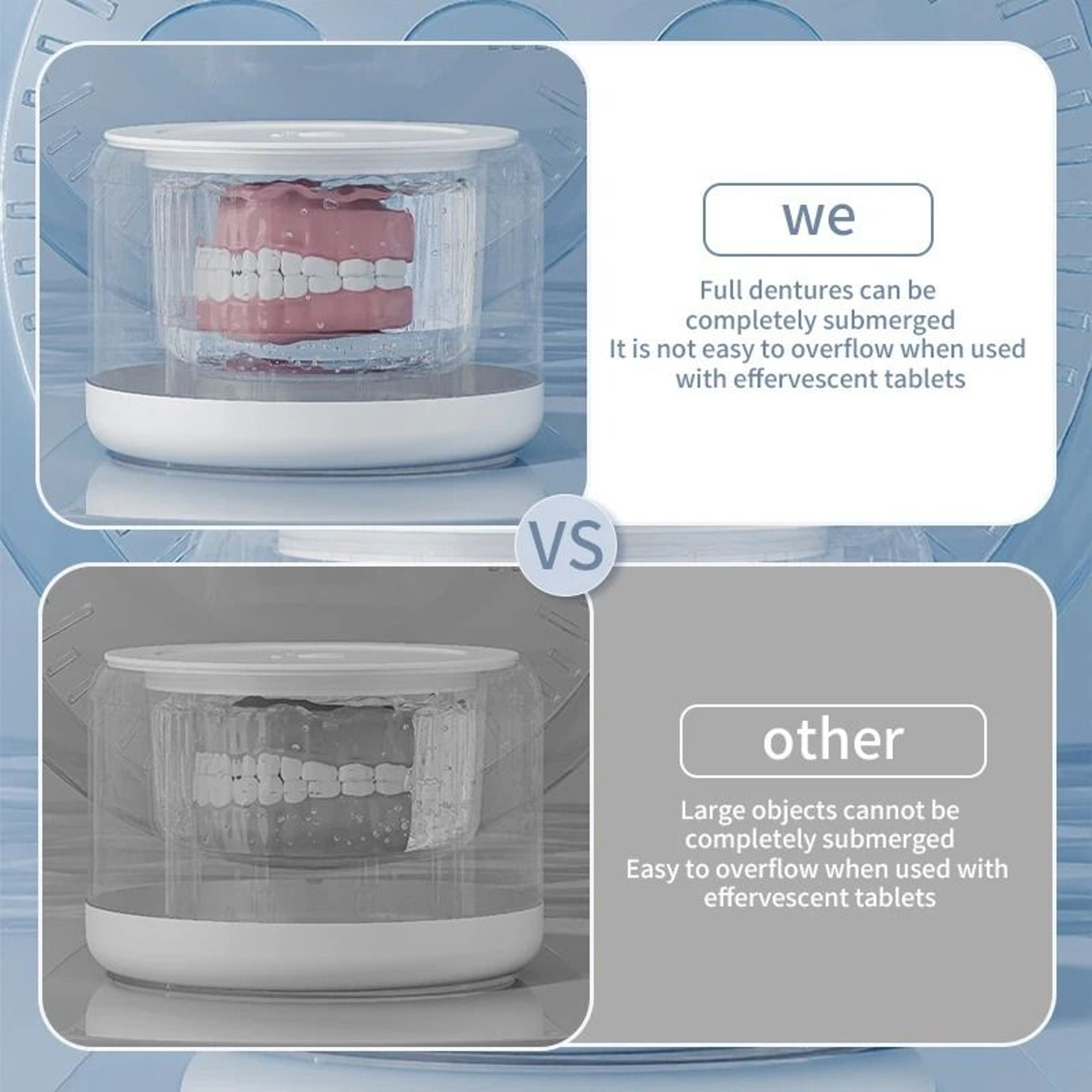 50KHZ Professional Ultrasonic Braces And Retainer Cleaner 3