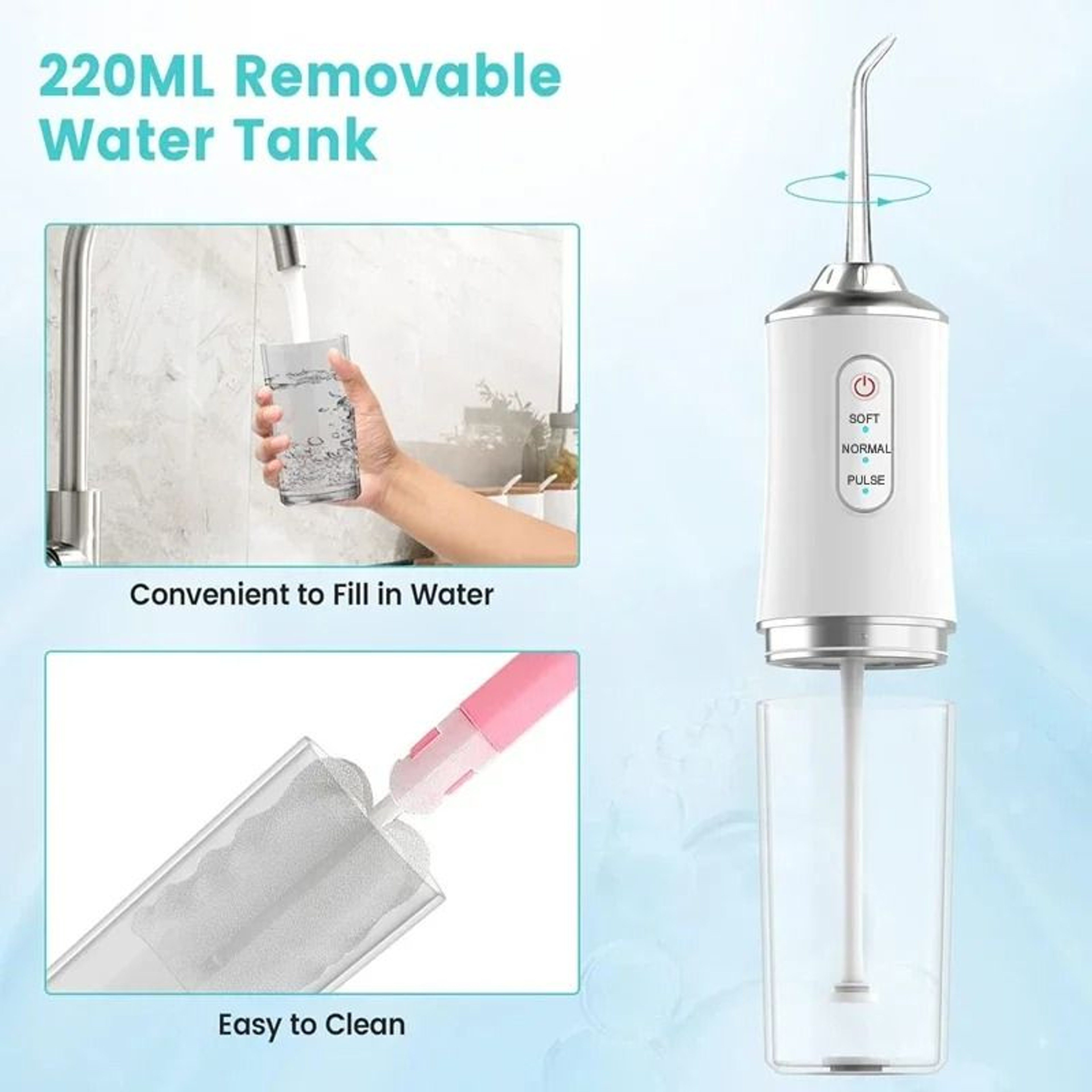 Oral Irrigator Portable Dental Water Flosser 3