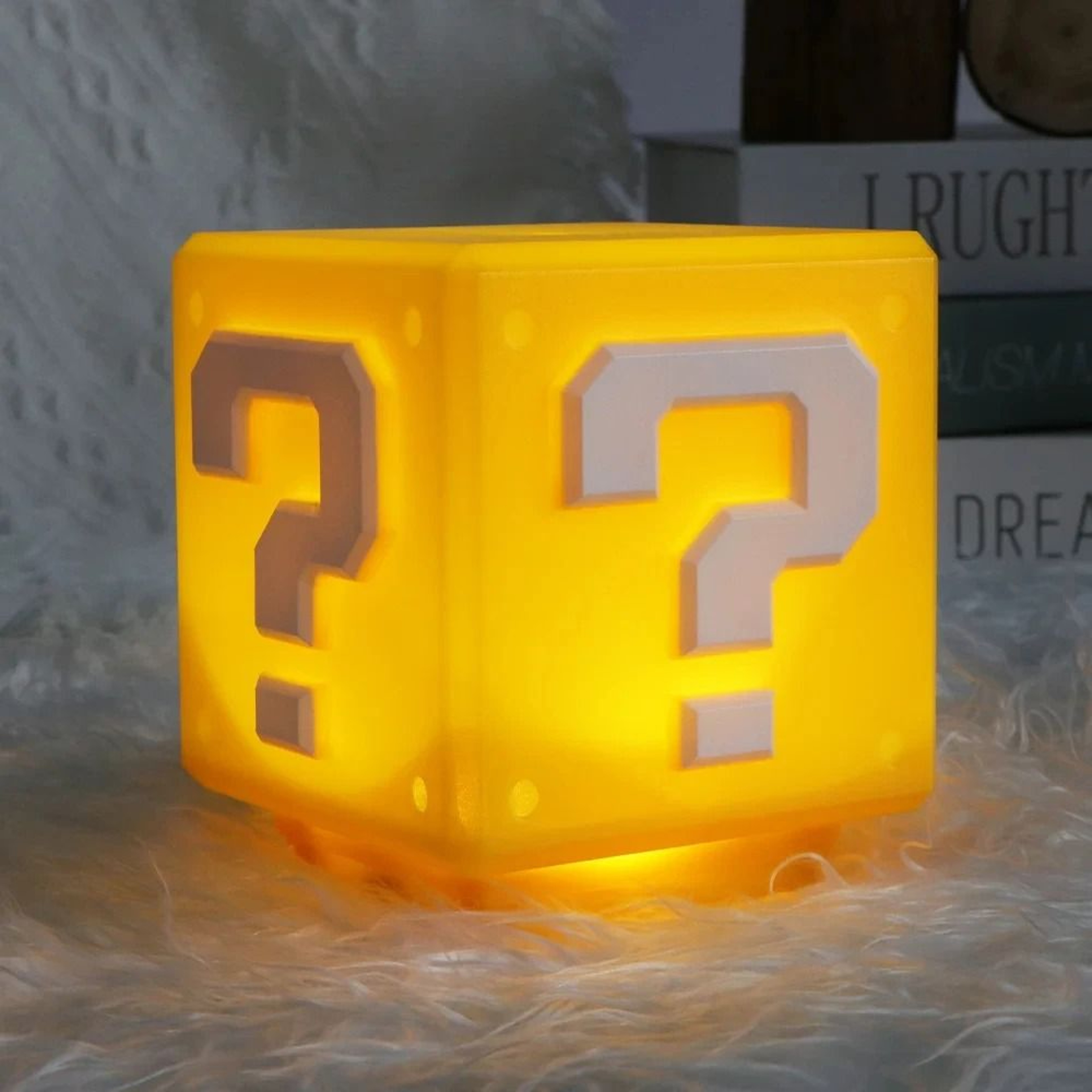 Interactive Question Mark Block Night Light With Music 4