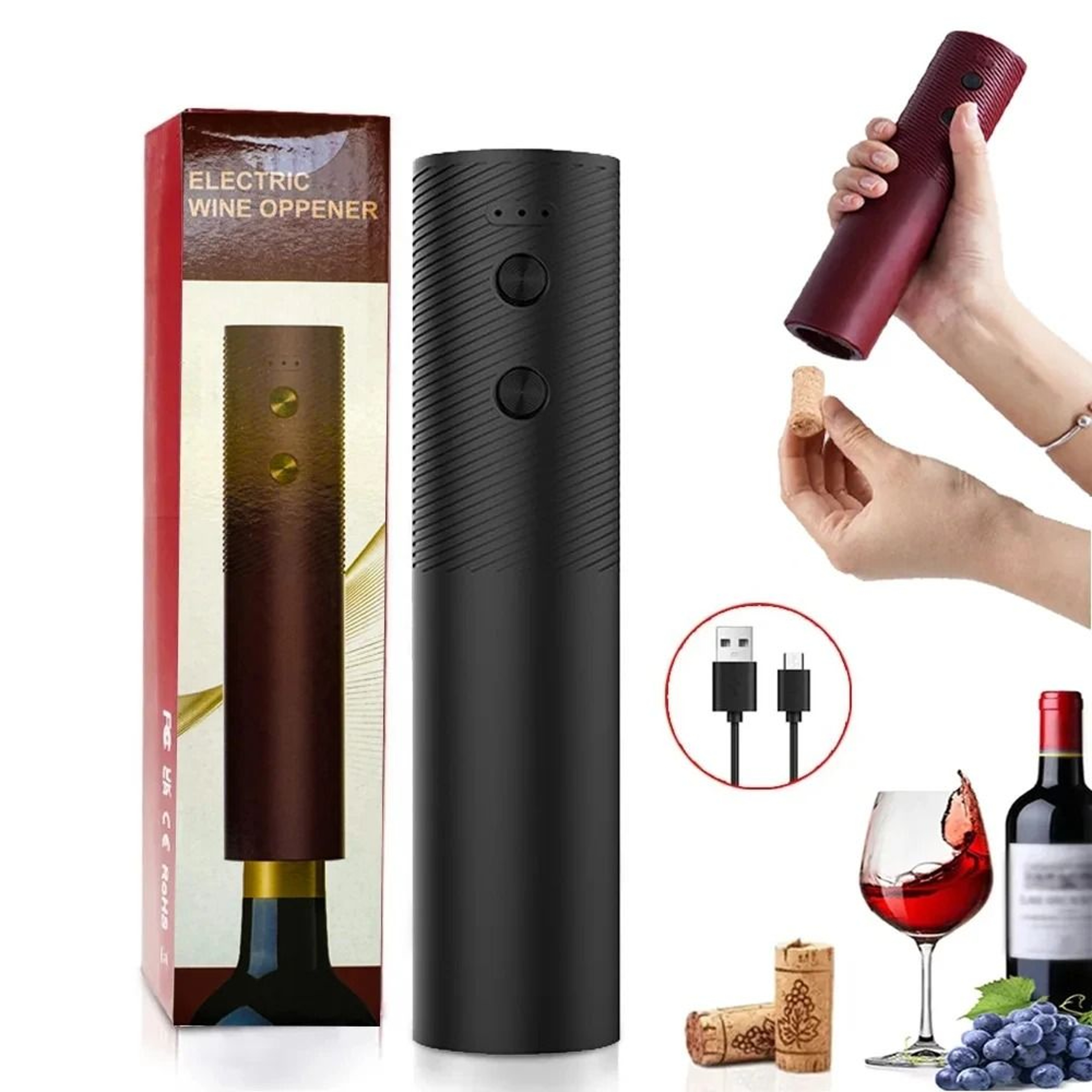 Professional Rechargeable Automatic Electric Wine Opener 0