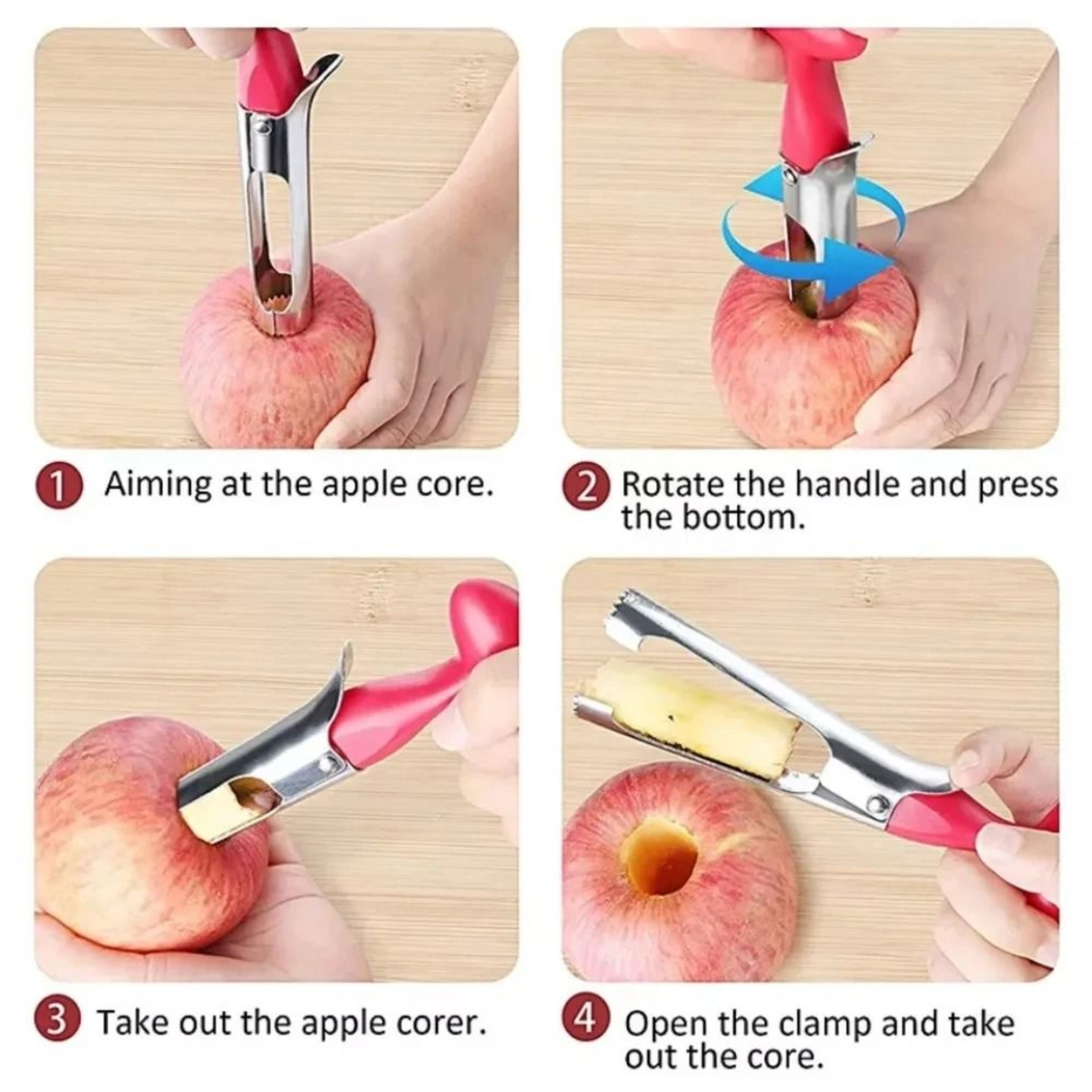 Precision Stainless Steel Apple And Pear Corer 3
