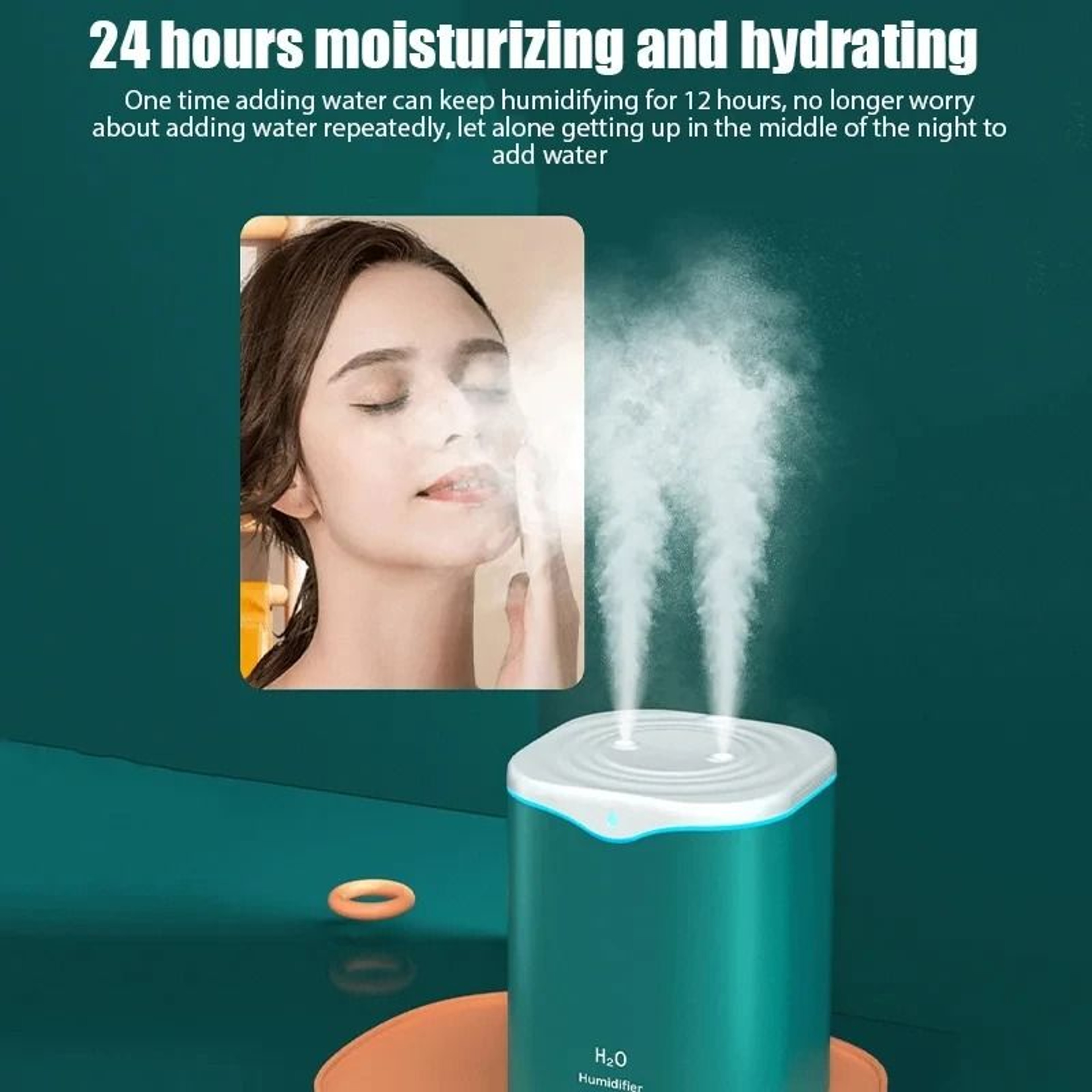 Large Capacity 2L Dual Spray Port Air Humidifier 2