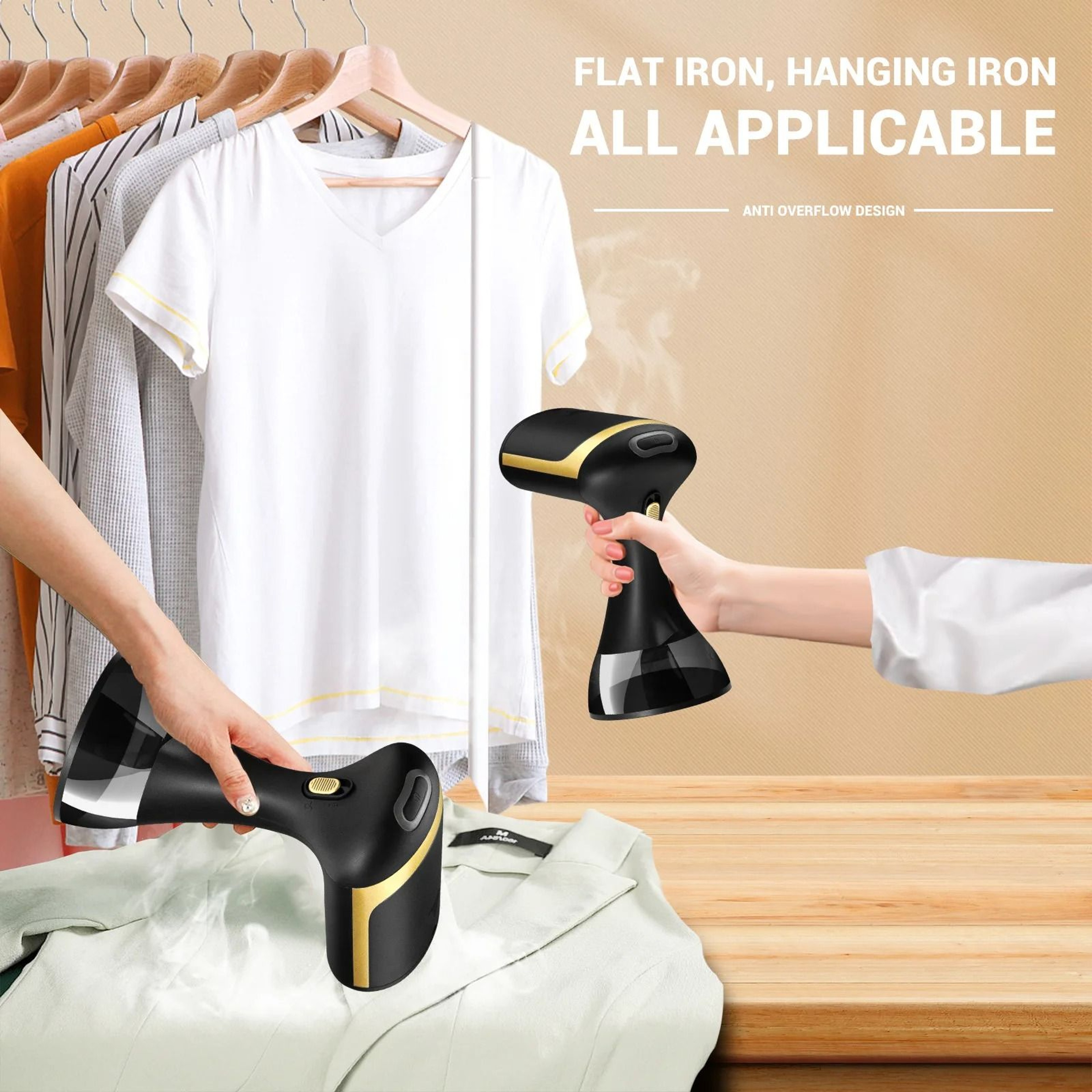 High Performance 1500W Professional Handheld Steam Iron 1
