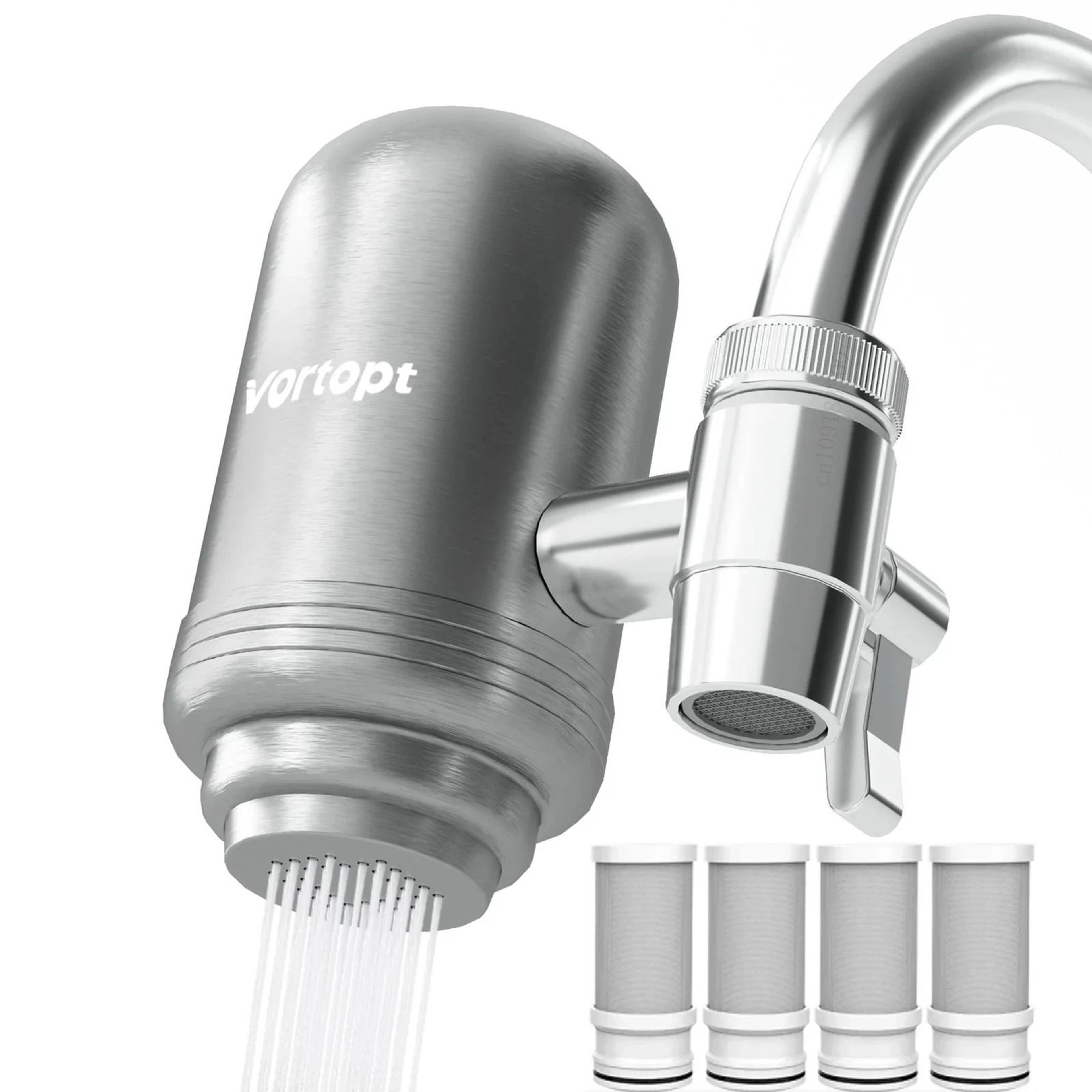 Premium Stainless Steel Faucet Water Filtration System 0