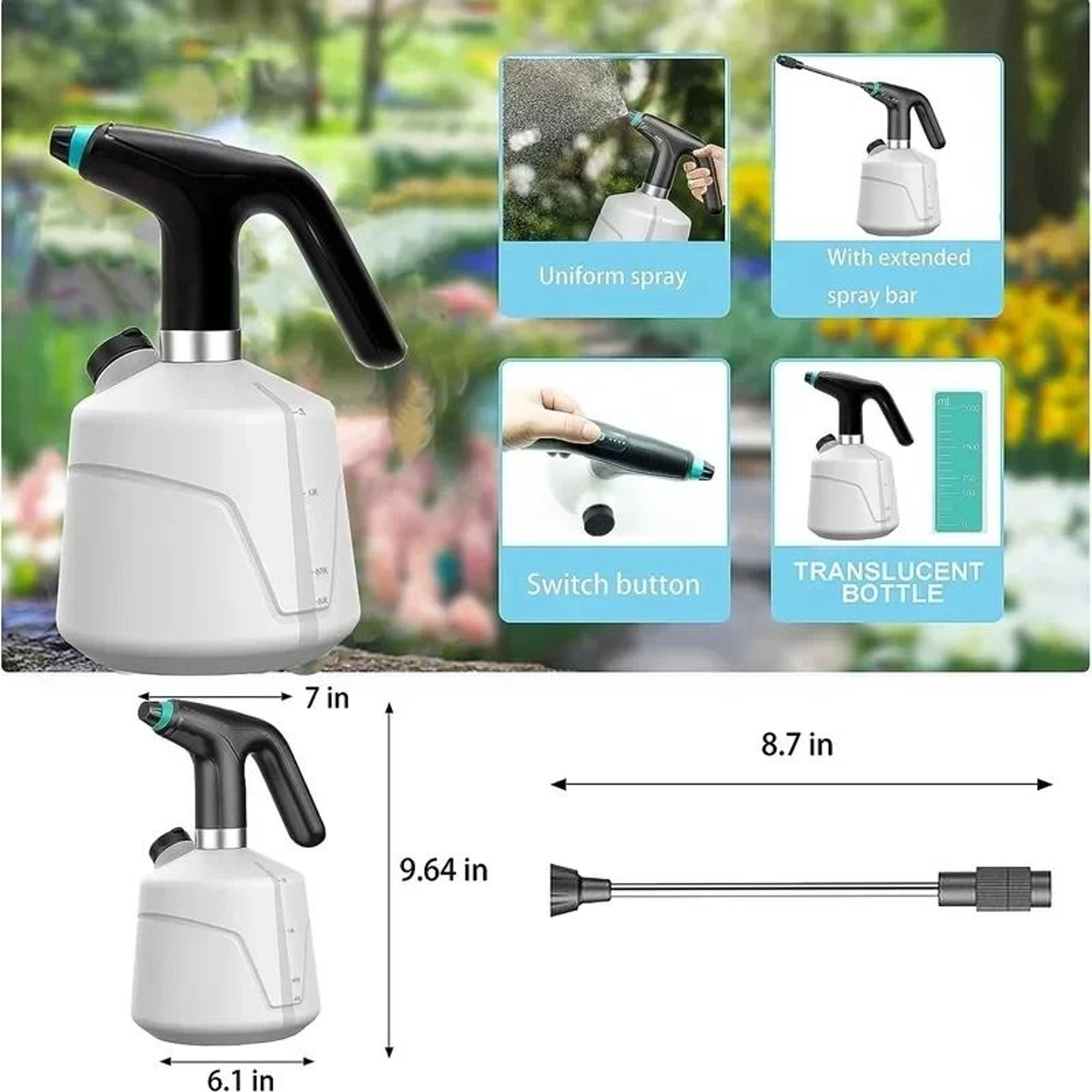 676 Oz Professional Automatic Electric Watering Can 4