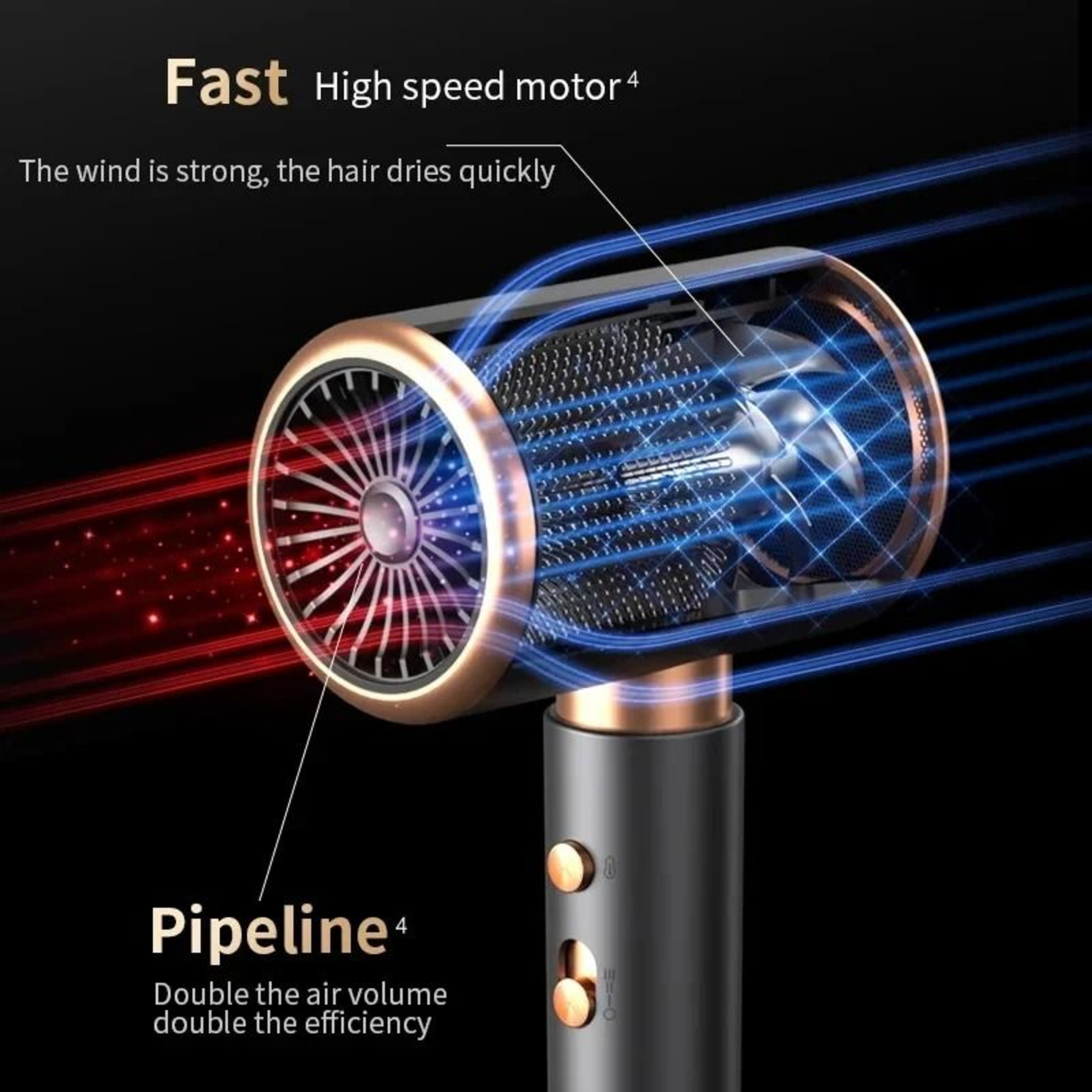 Premium 2000W Ionic Airflow Salon Dryer 1