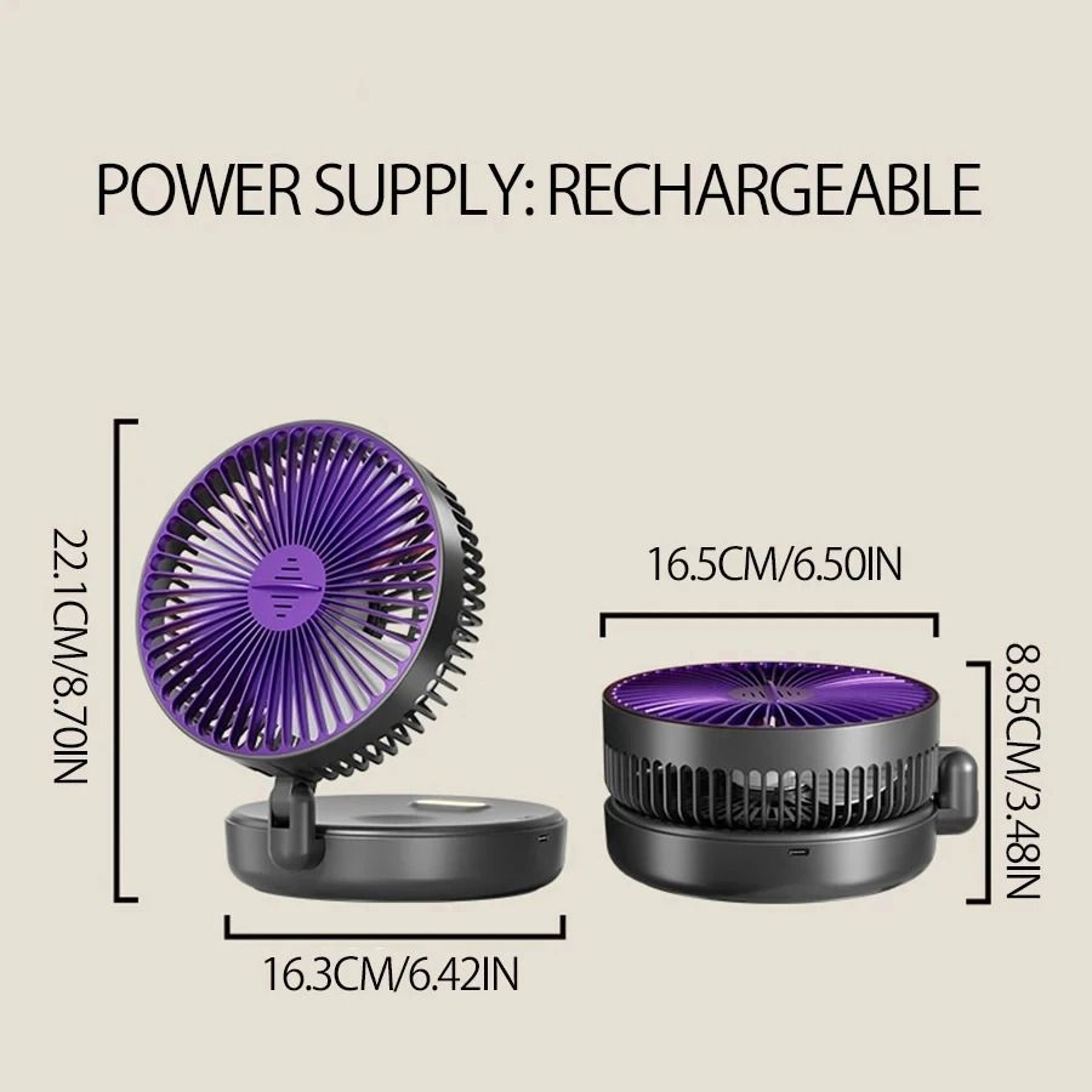 Professional 3 In 1 Wall Mounted And Portable Folding Fan 5