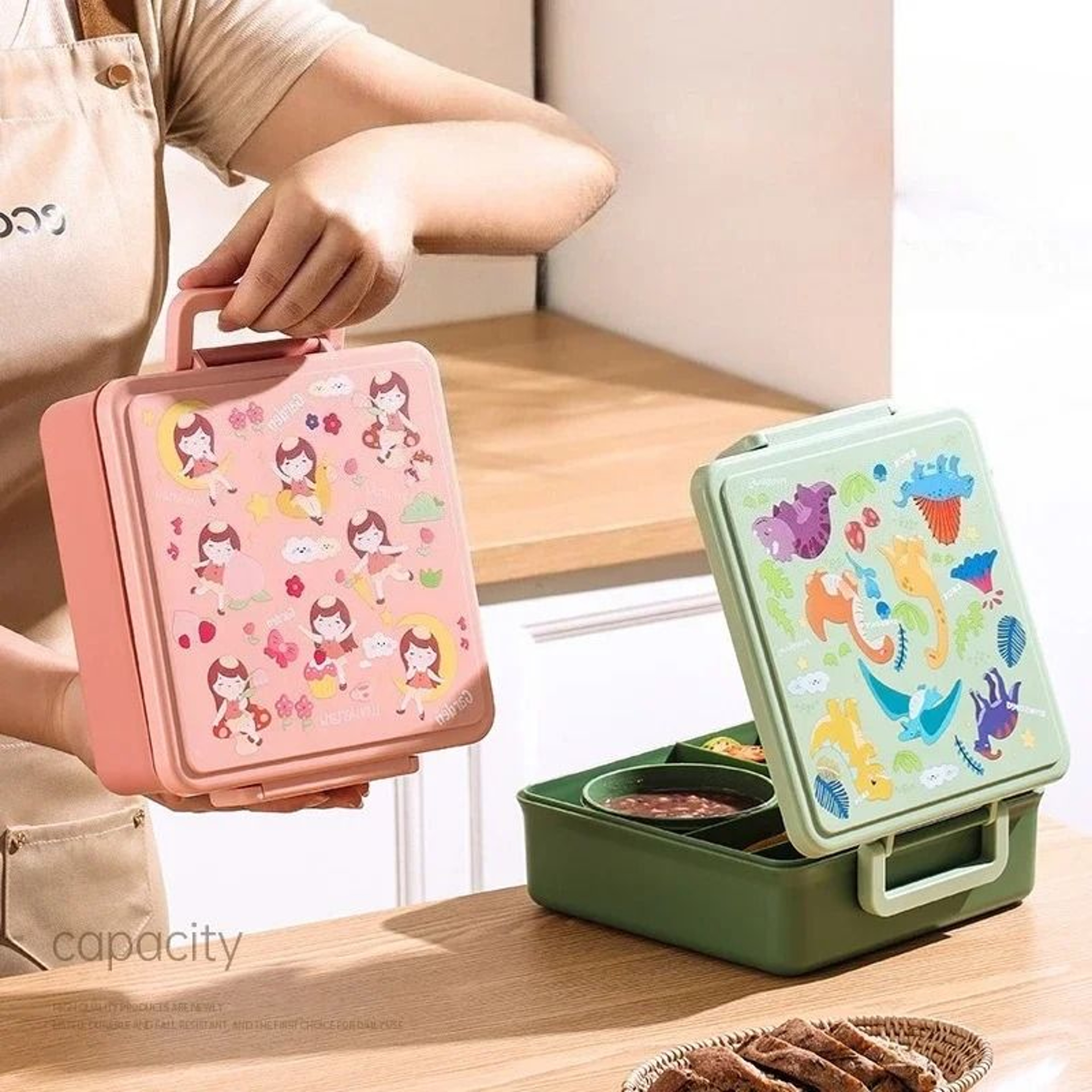 Professional 338 Oz Cartoon Bento Lunch Box 2