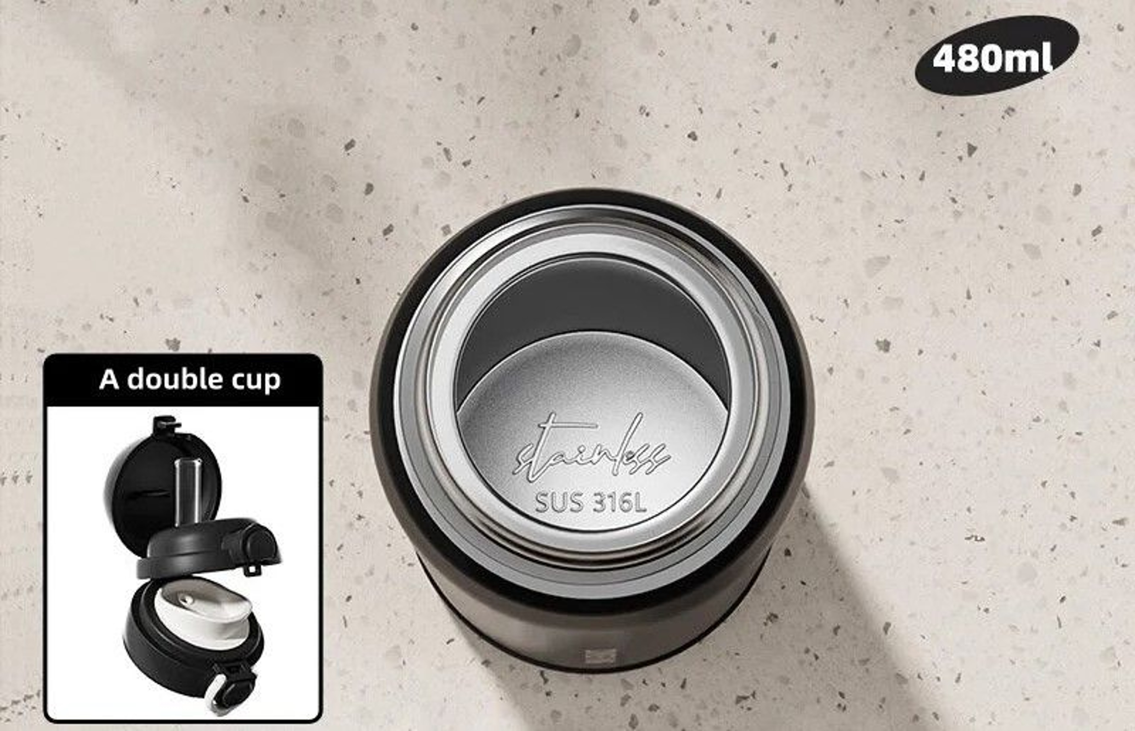 Dual Sip 16 Oz Insulated Executive Tumbler 1
