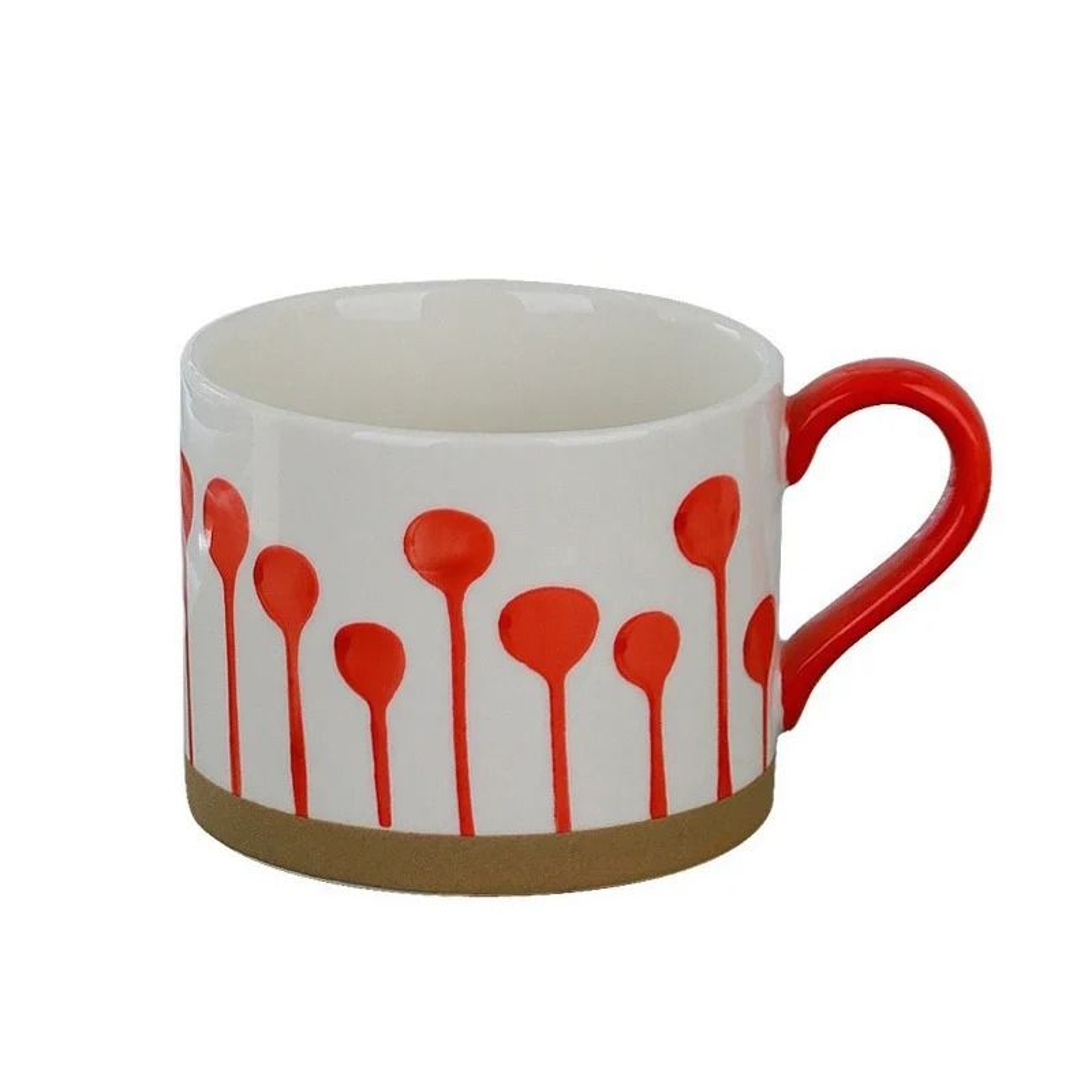 Artisan Stoneware Vertical Stripe Infusion Mug 6