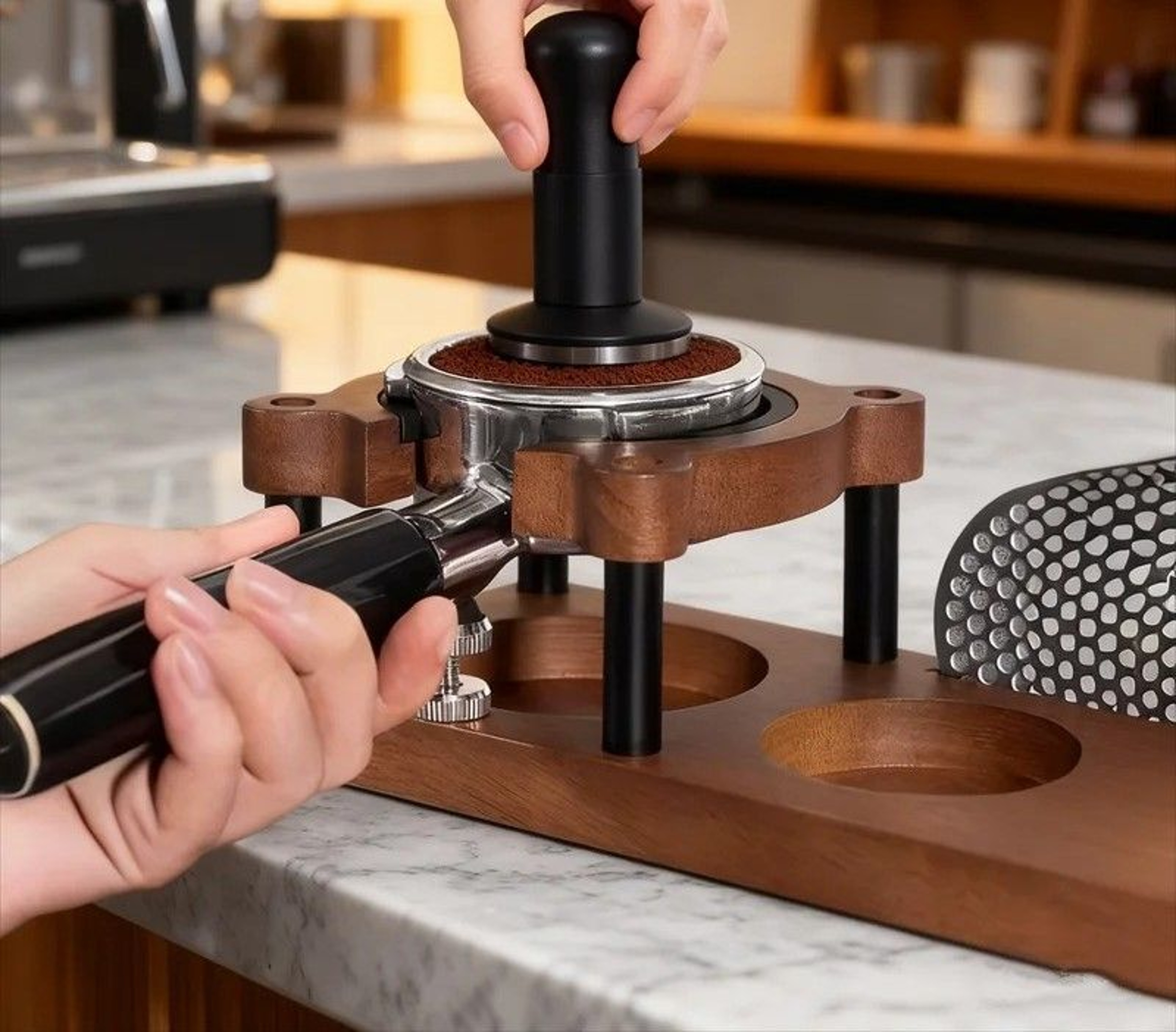 Solid Wood Coffee Tamper  Tool Station 2
