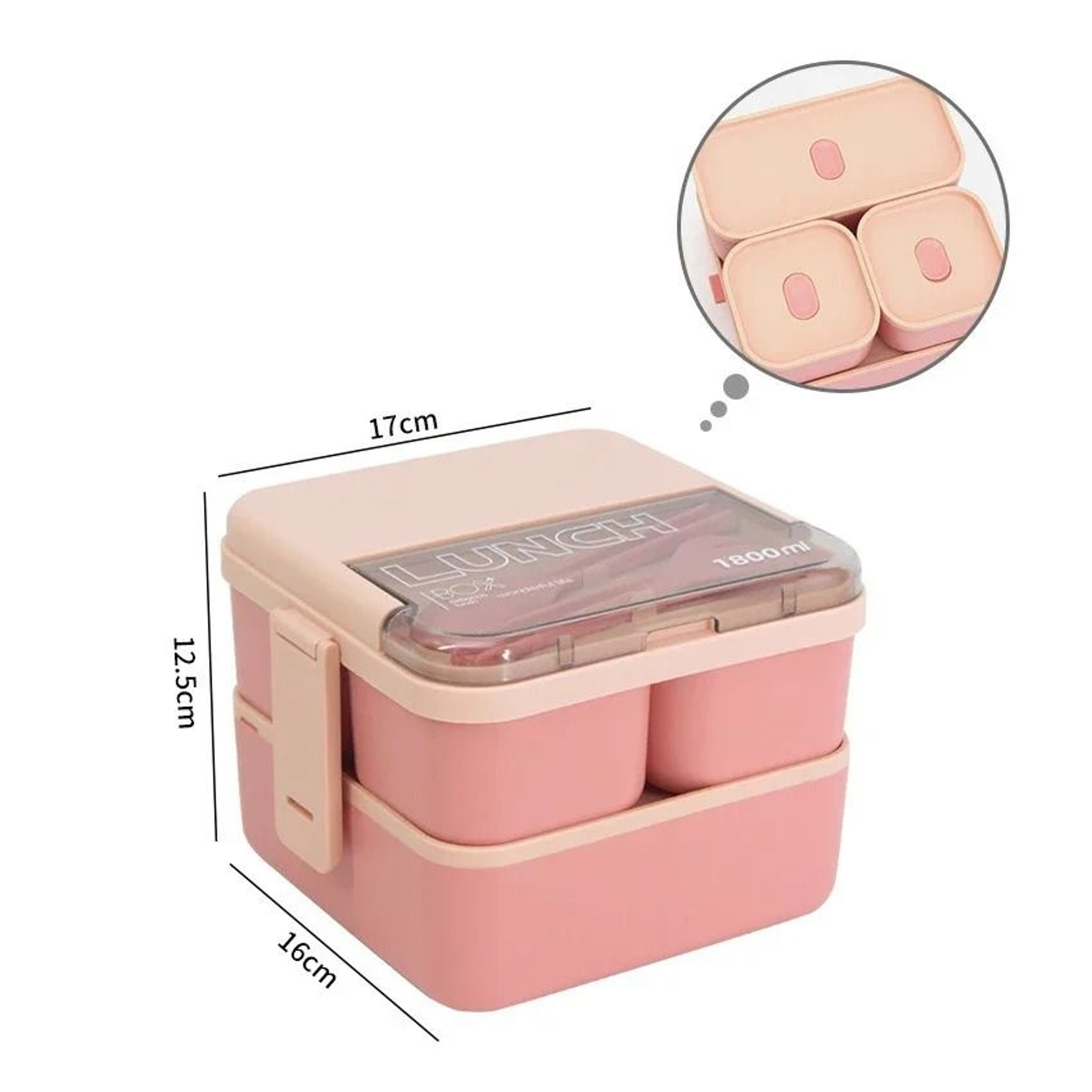 Portable Compartment Bento Lunch Box 8