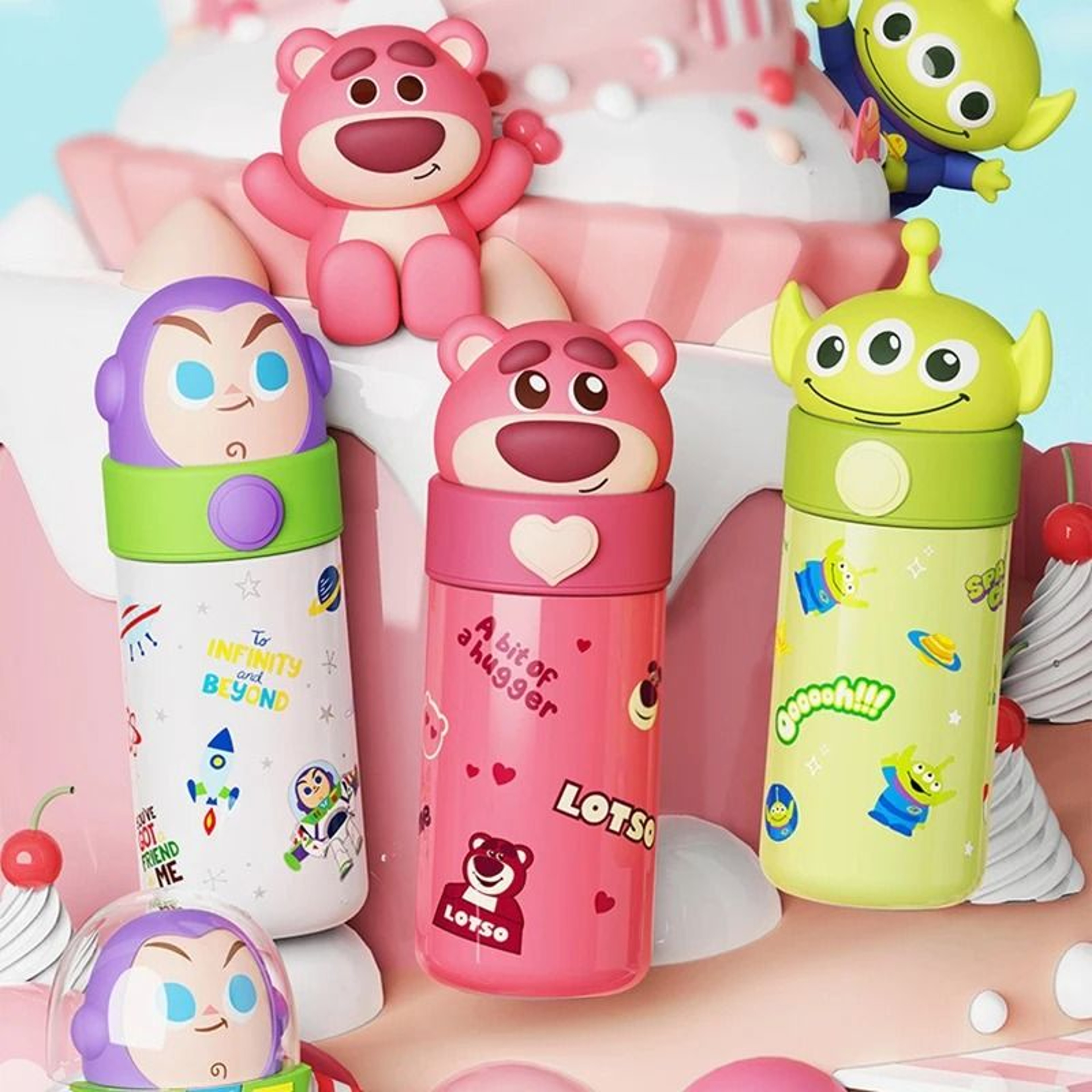 Cartoon Design Heart Handle Thermos 0