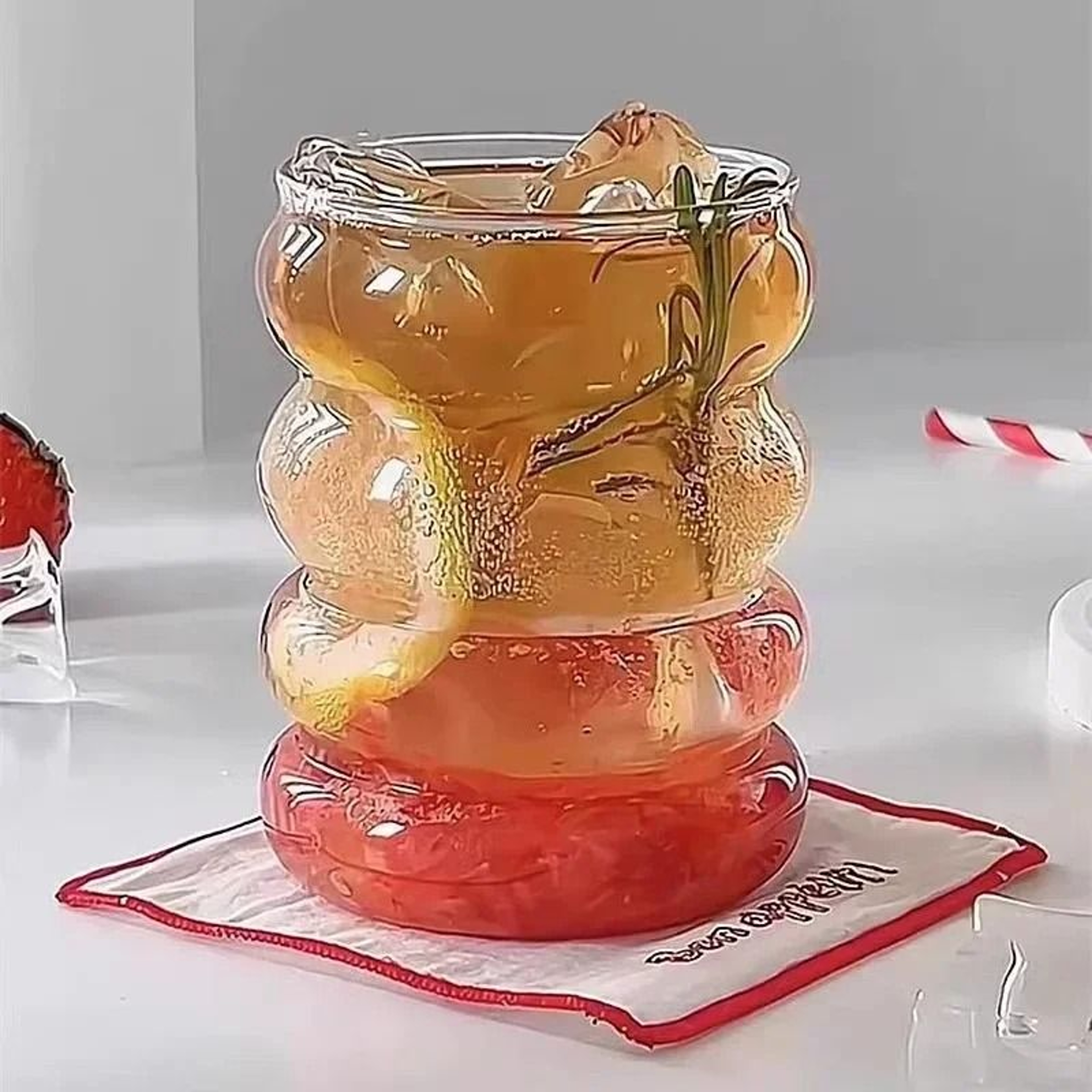 Pure Clarity Four Circle Glass Cup 0