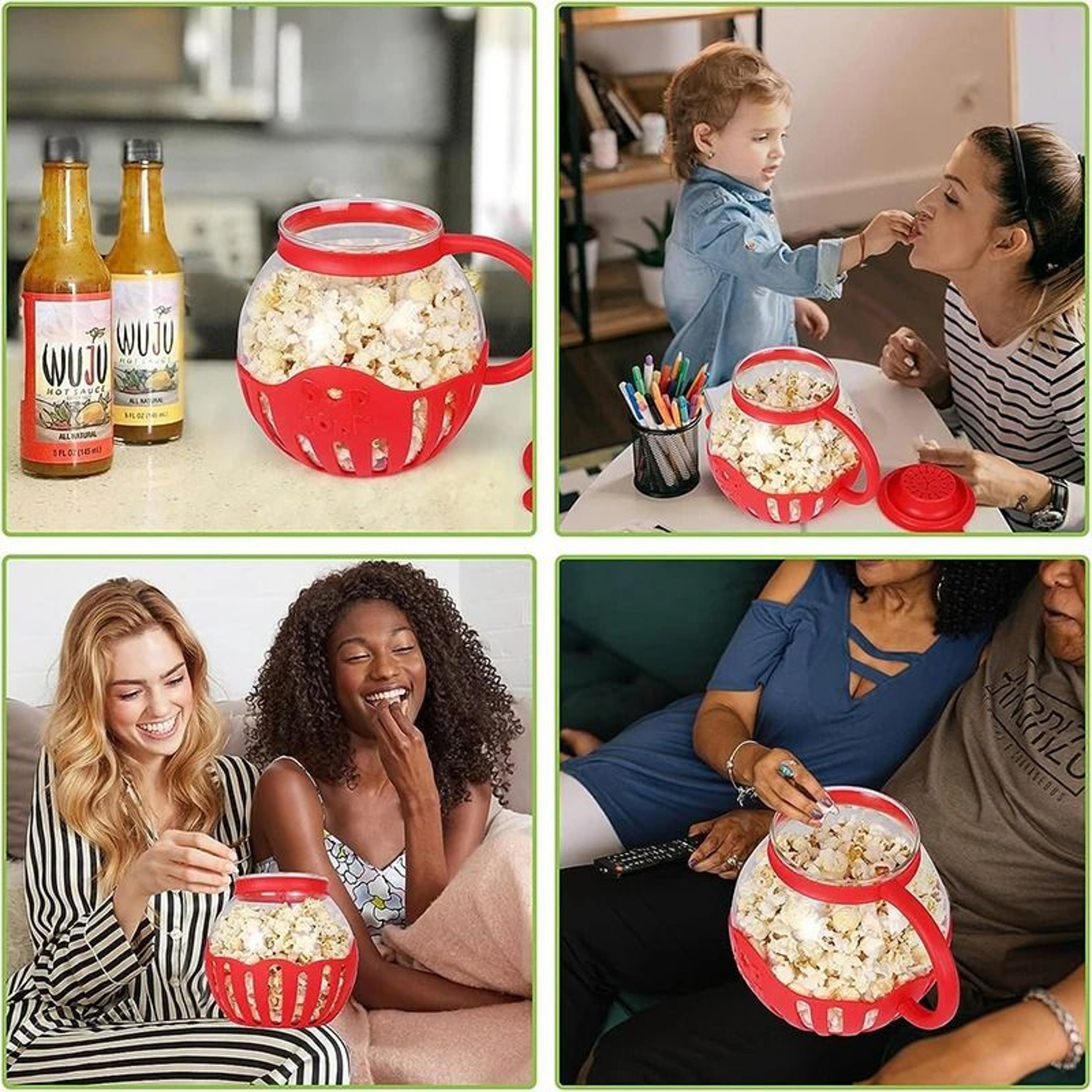 Microwave Glass Popcorn Popper 5