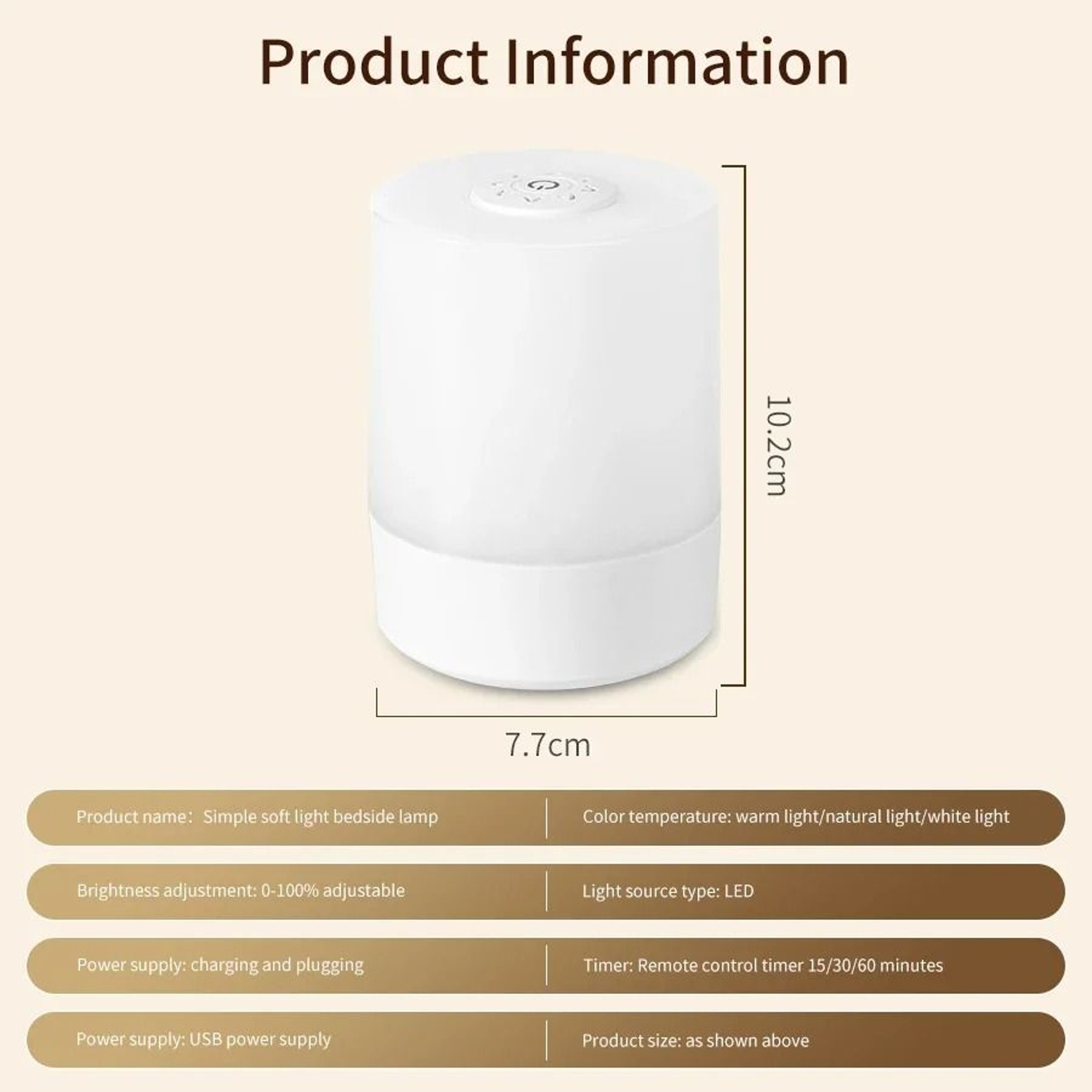Bedside LED Touch Night Light 6