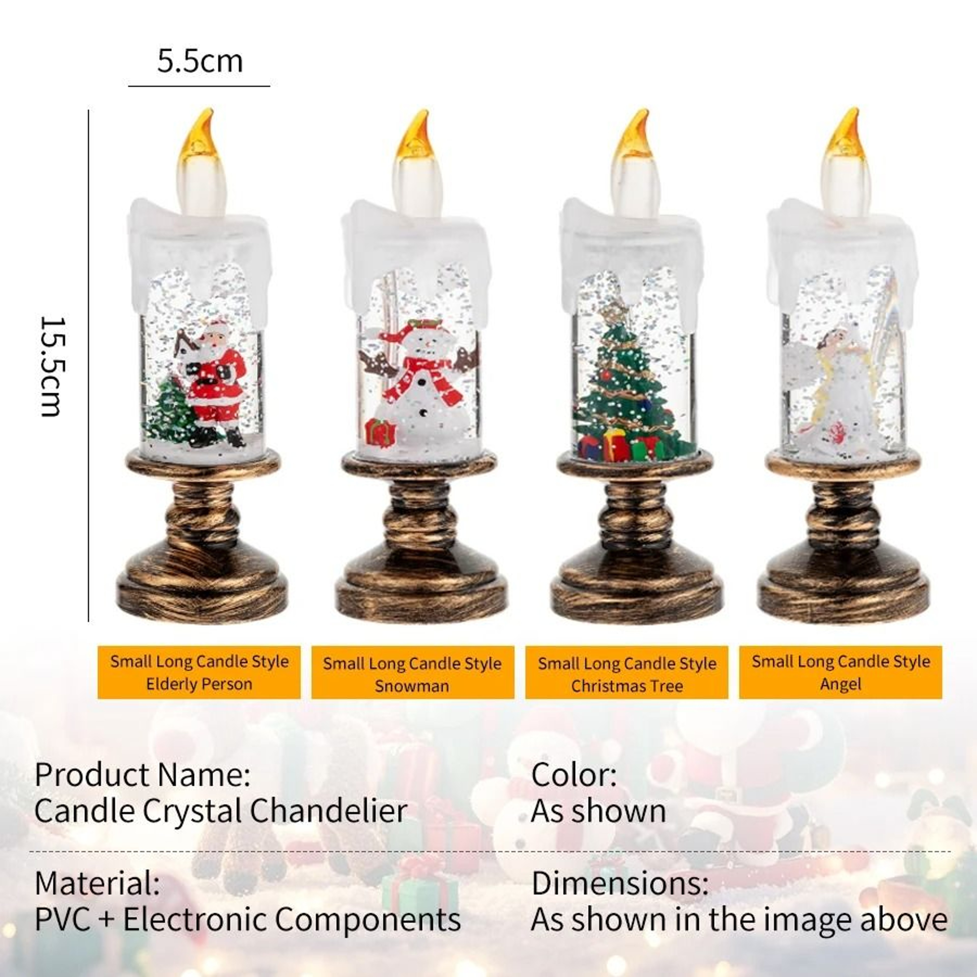 Christmas LED Electronic Candle Light 4