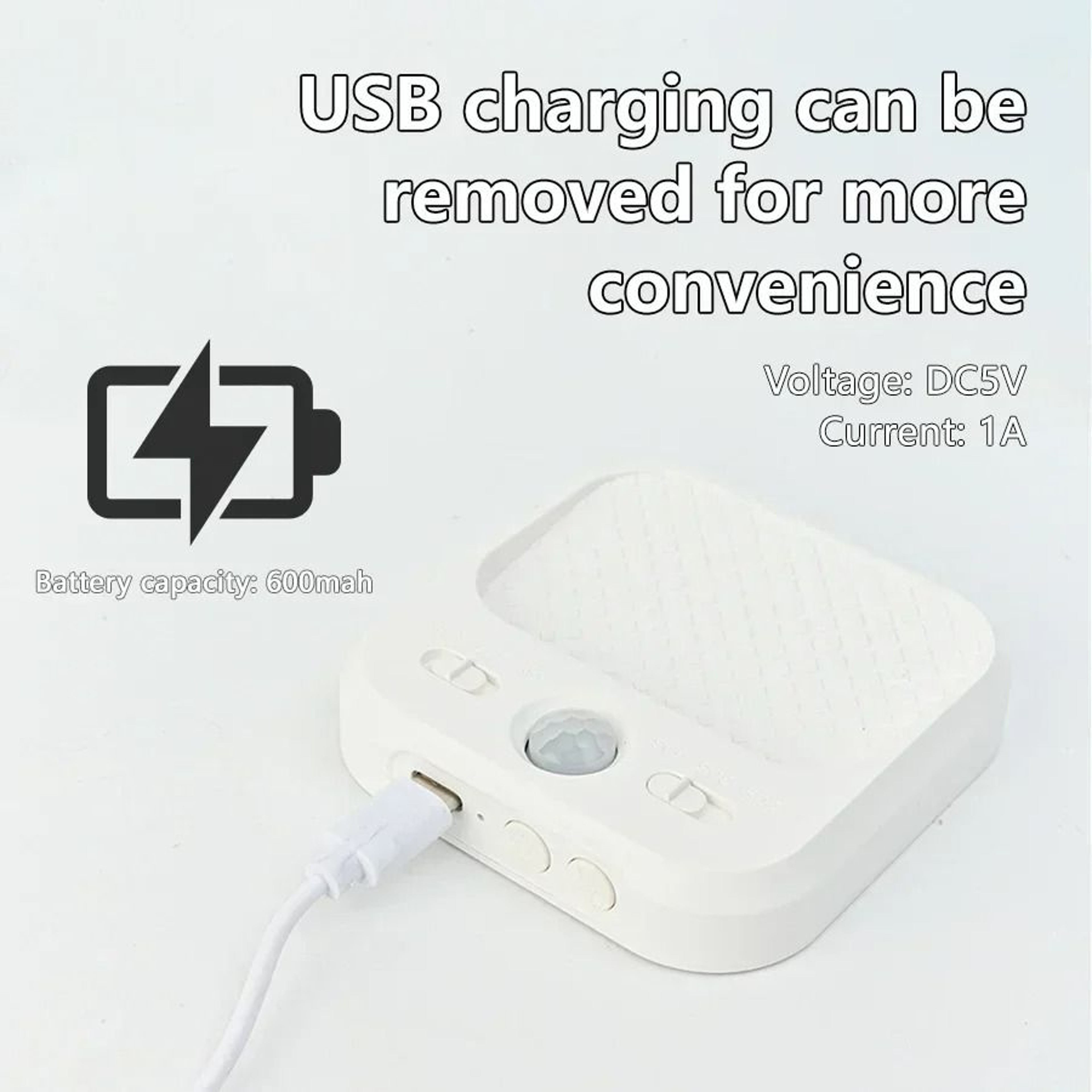 Motion Sensor LED Night Light Rechargeable Wireless Cabinet Lamp 4