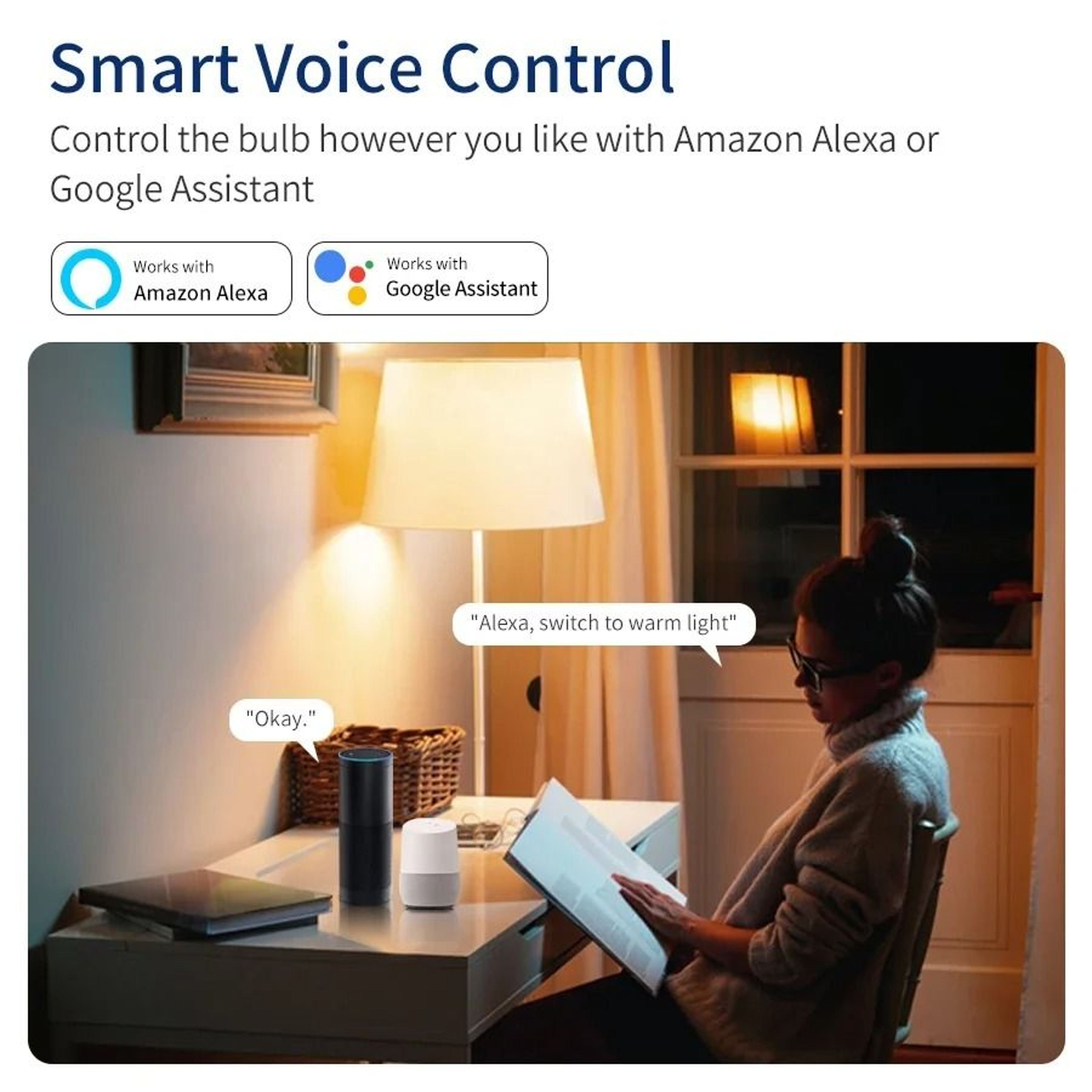 Tuya Smart WiFi LED Light Bulb E27 Voice Control Lamp 1
