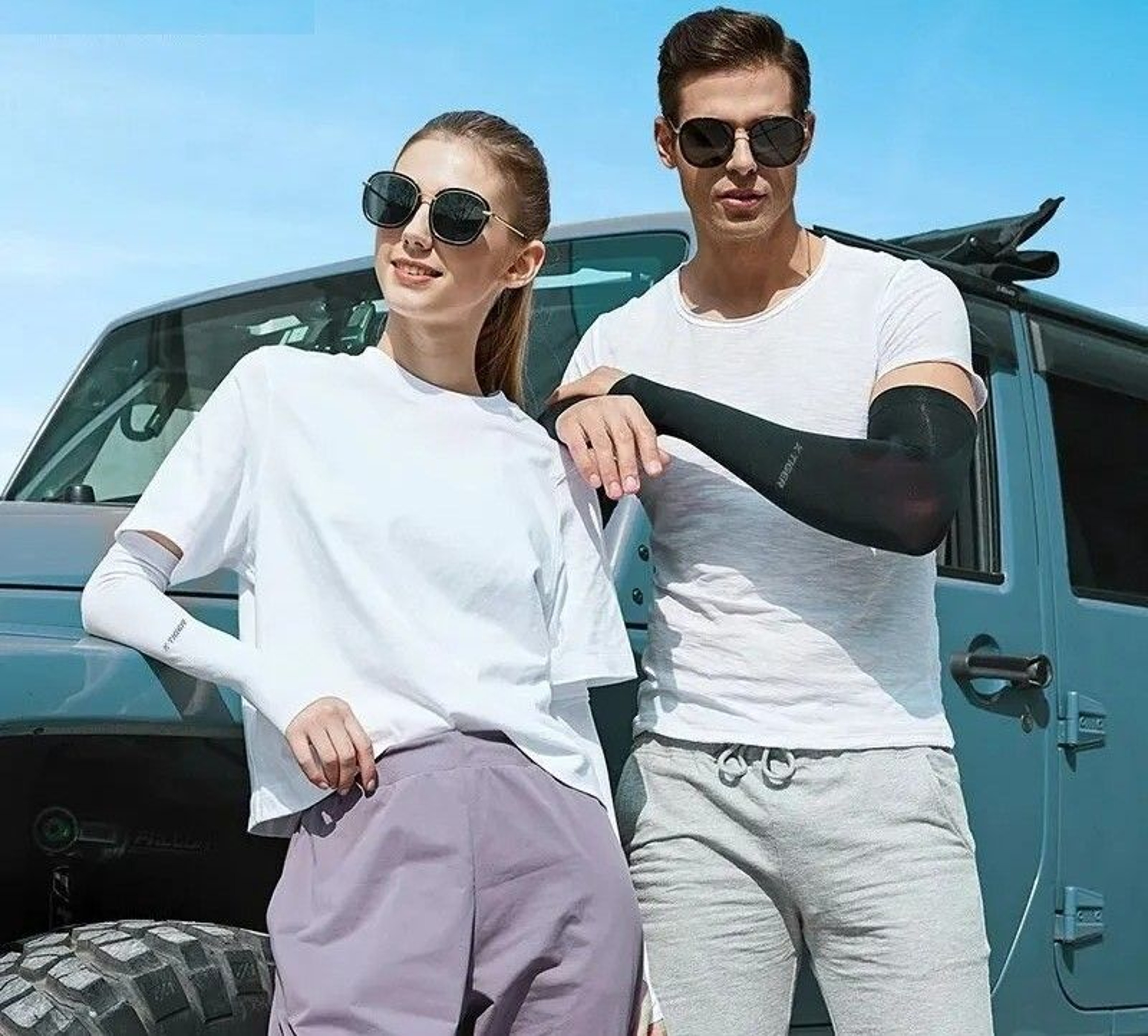 Summer Ice Cloth Cycling Arm Sleeves Sun Protection 3