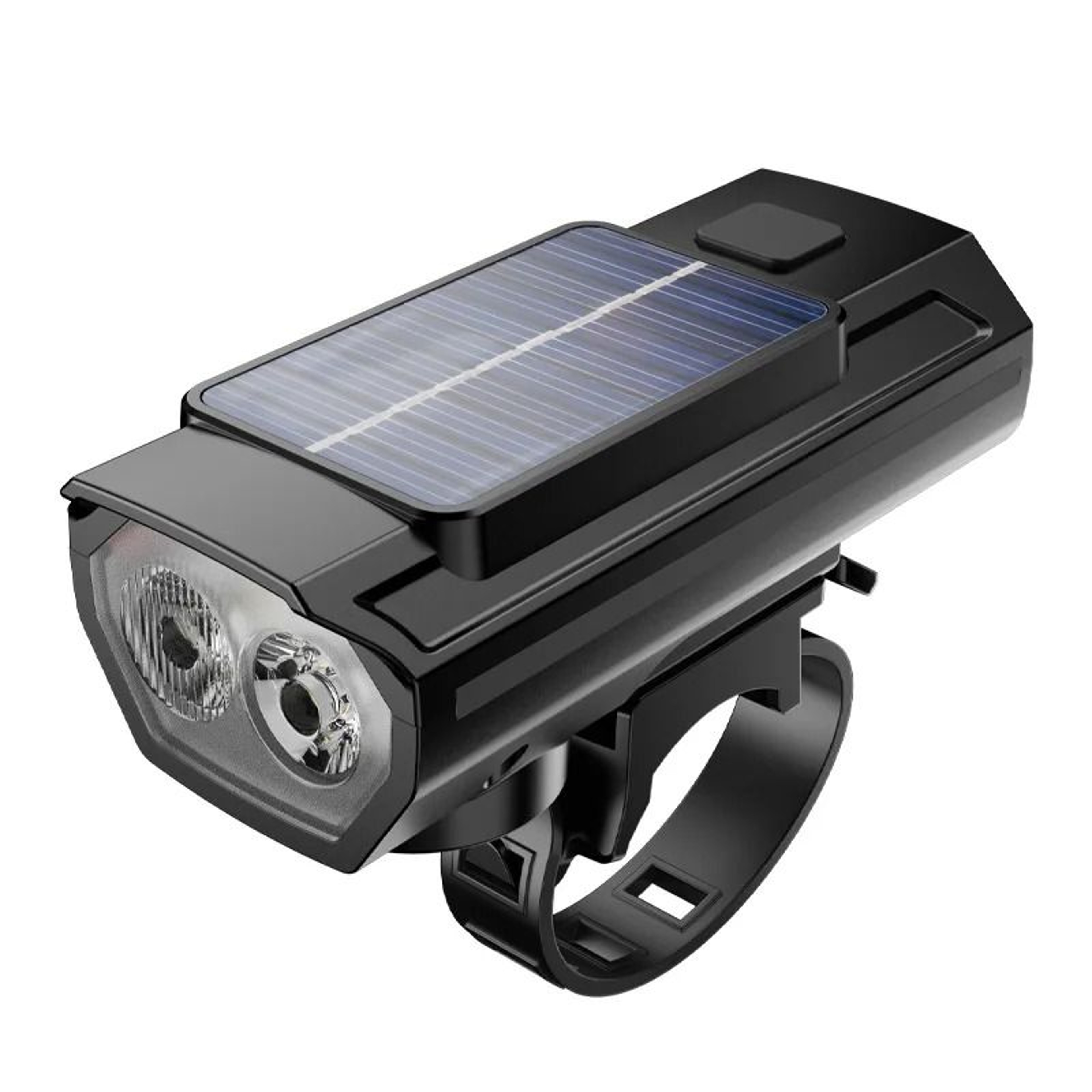 Solar Bicycle Front Light With Horn And USB C Charging 7