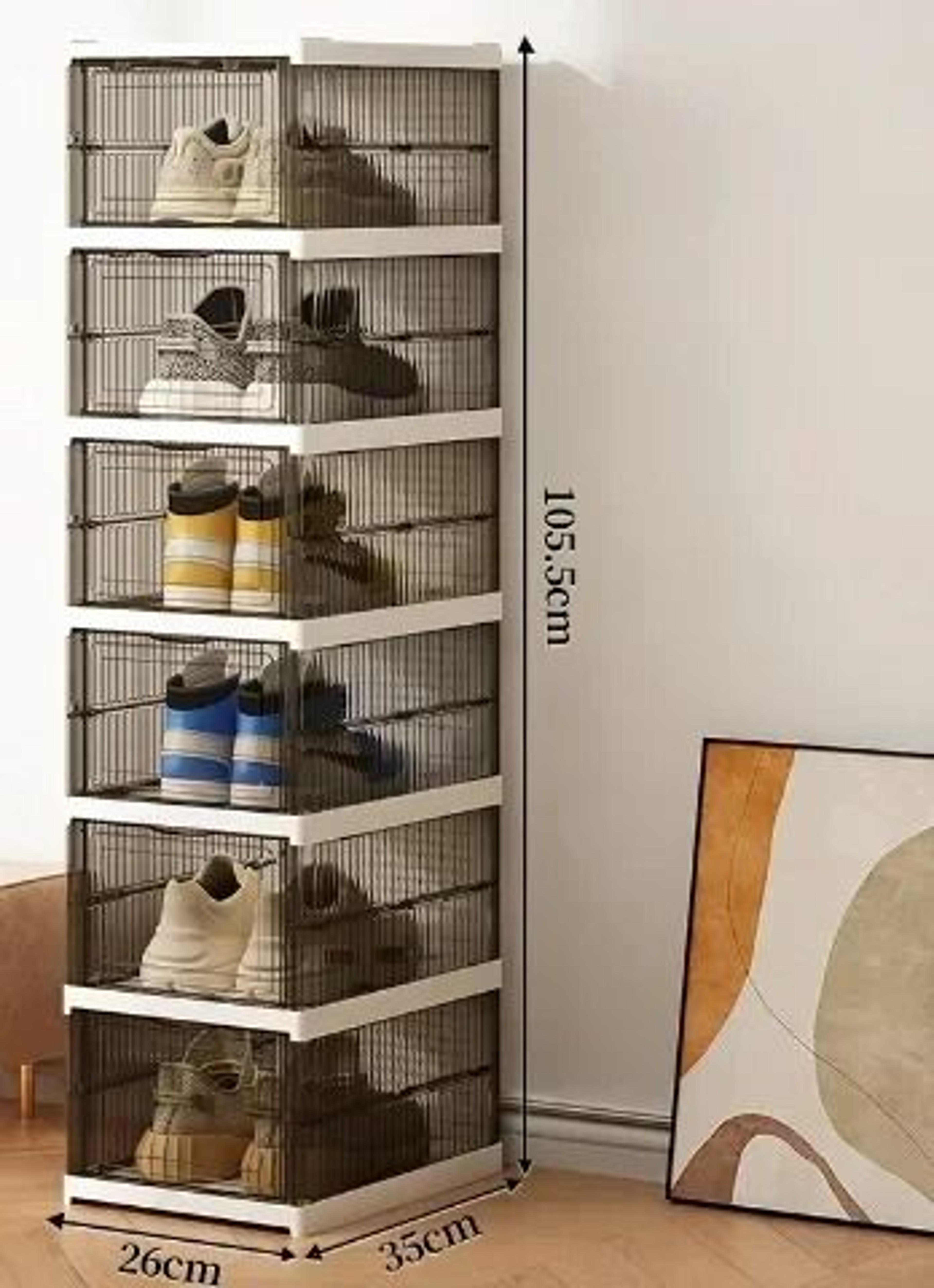 Foldable And Stackable Transparent Sneaker Display Cabinet 9