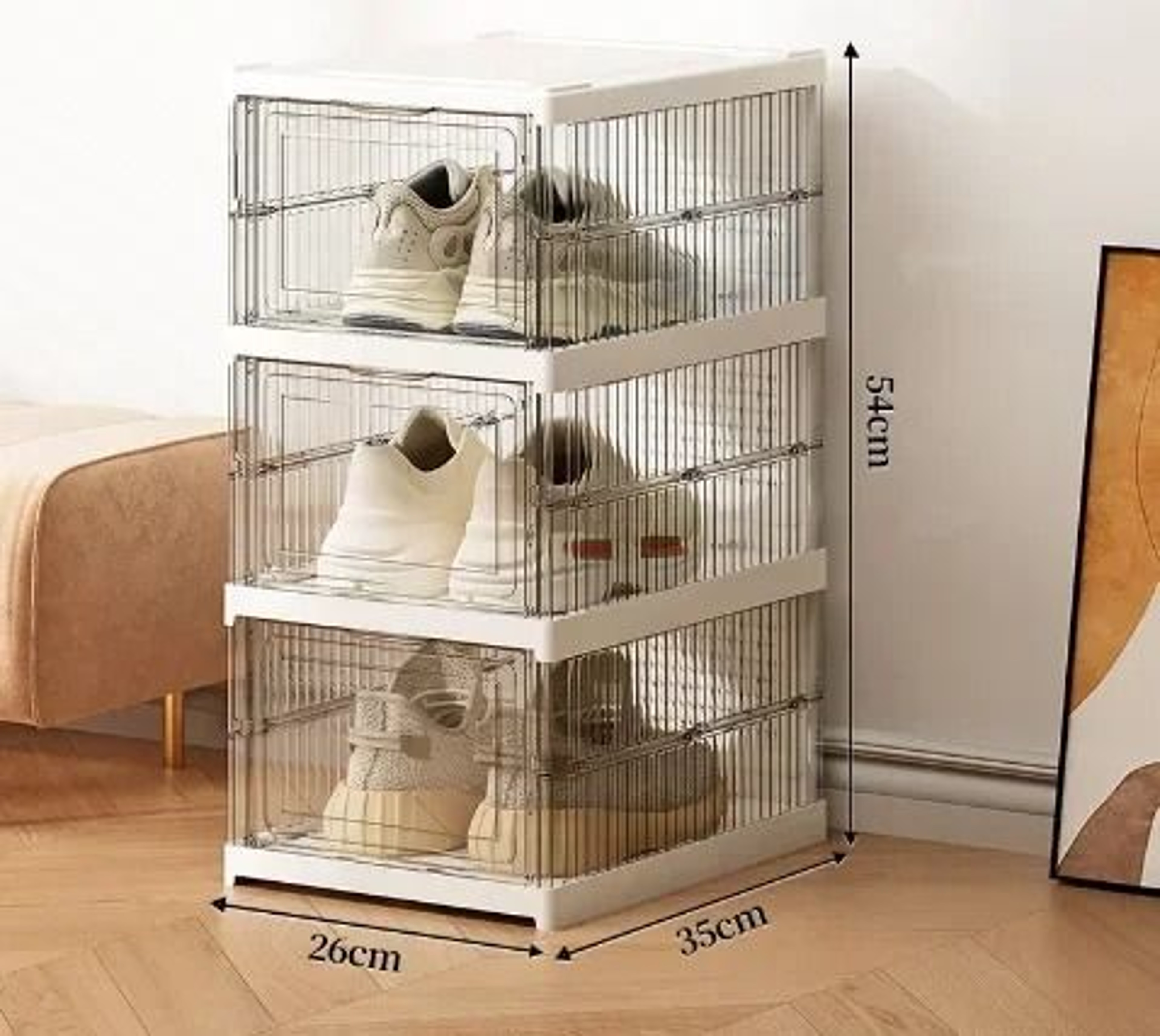 Foldable And Stackable Transparent Sneaker Display Cabinet 11