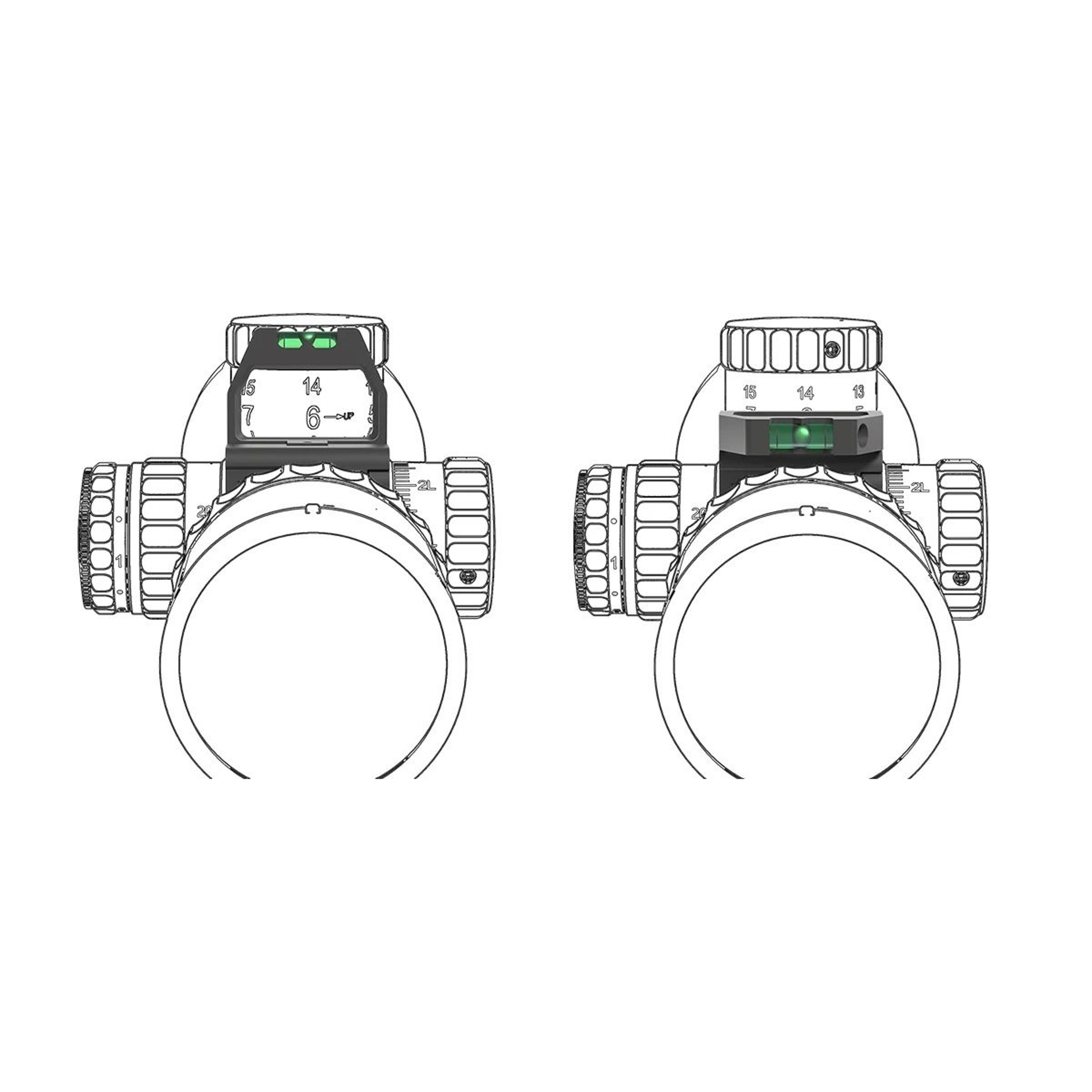 Precision Scope Turret Magnifier With Integrated Level 3
