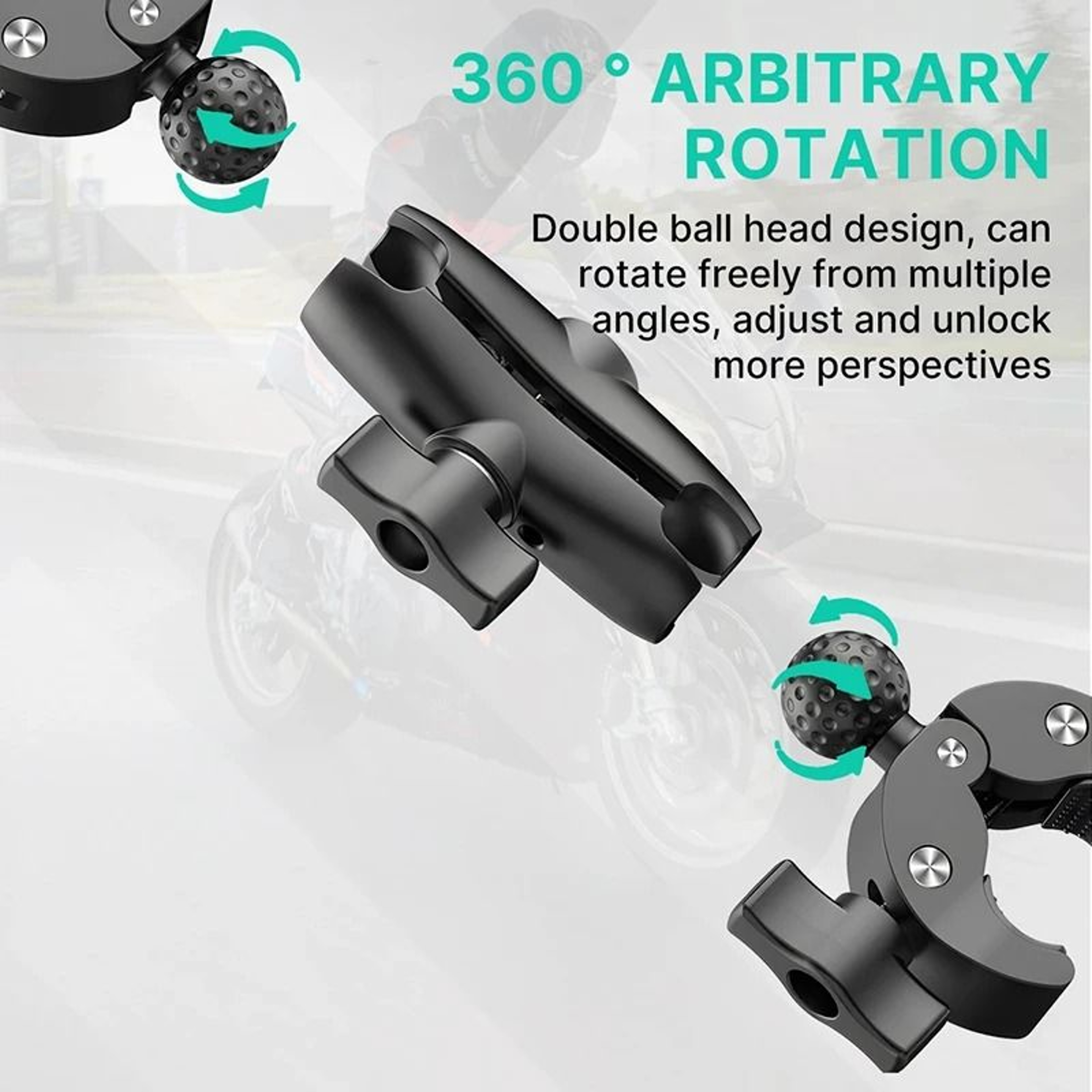 Double Clamp Camera Mount For Motorcycles And Handlebars 2