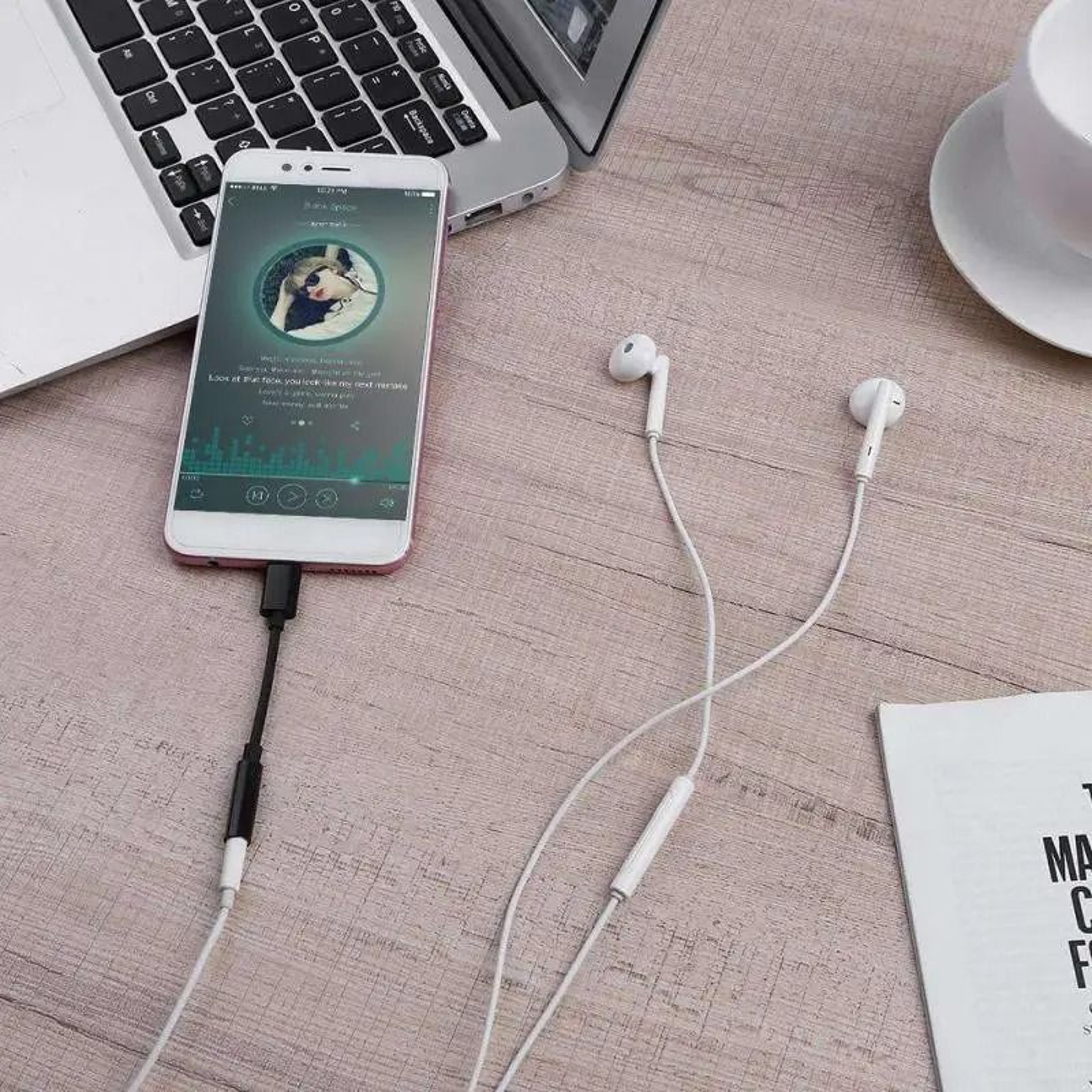 High Fidelity Type C To 35mm Earphone Aux Adapter 2