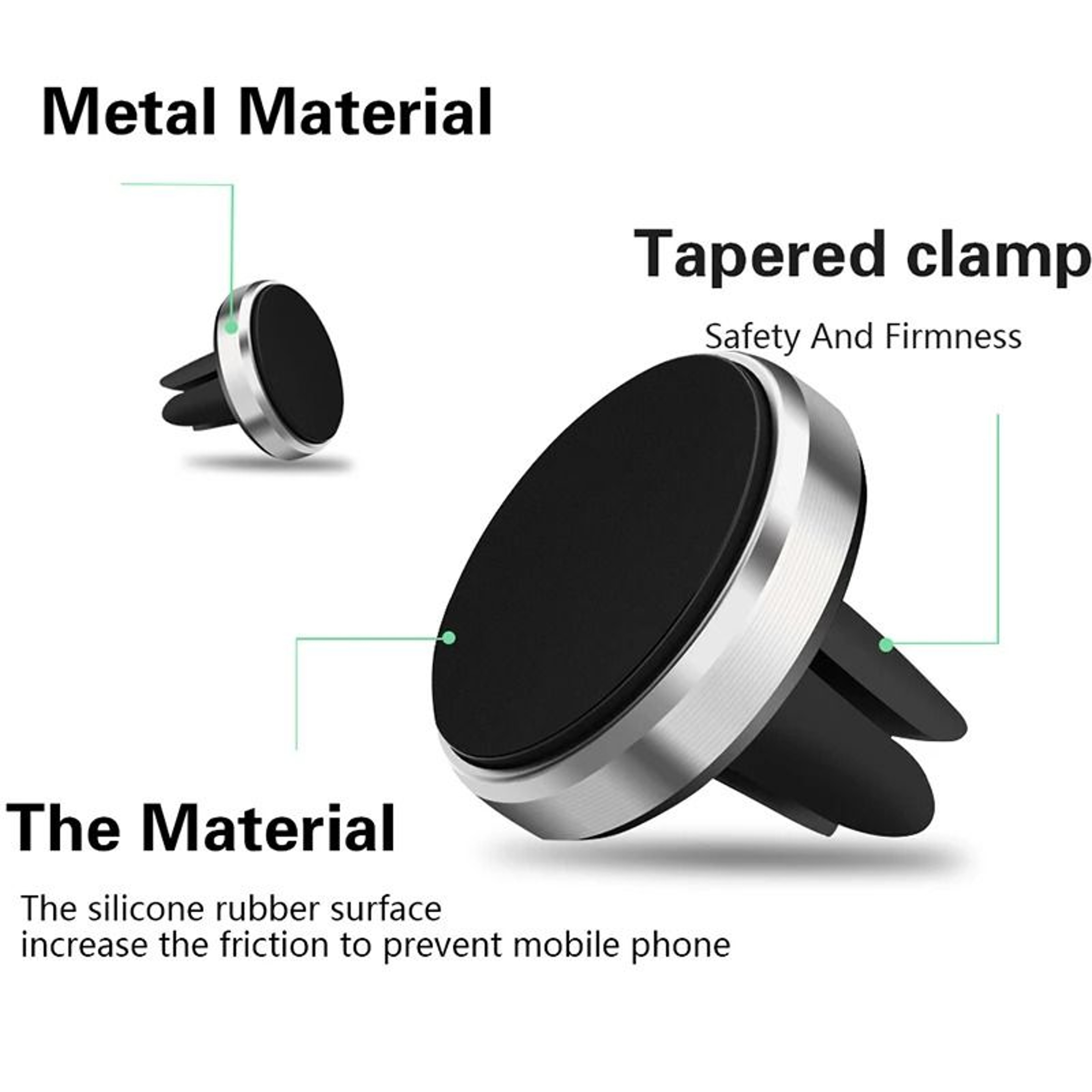 Universal Magnetic Air Vent Car Phone Holder 5