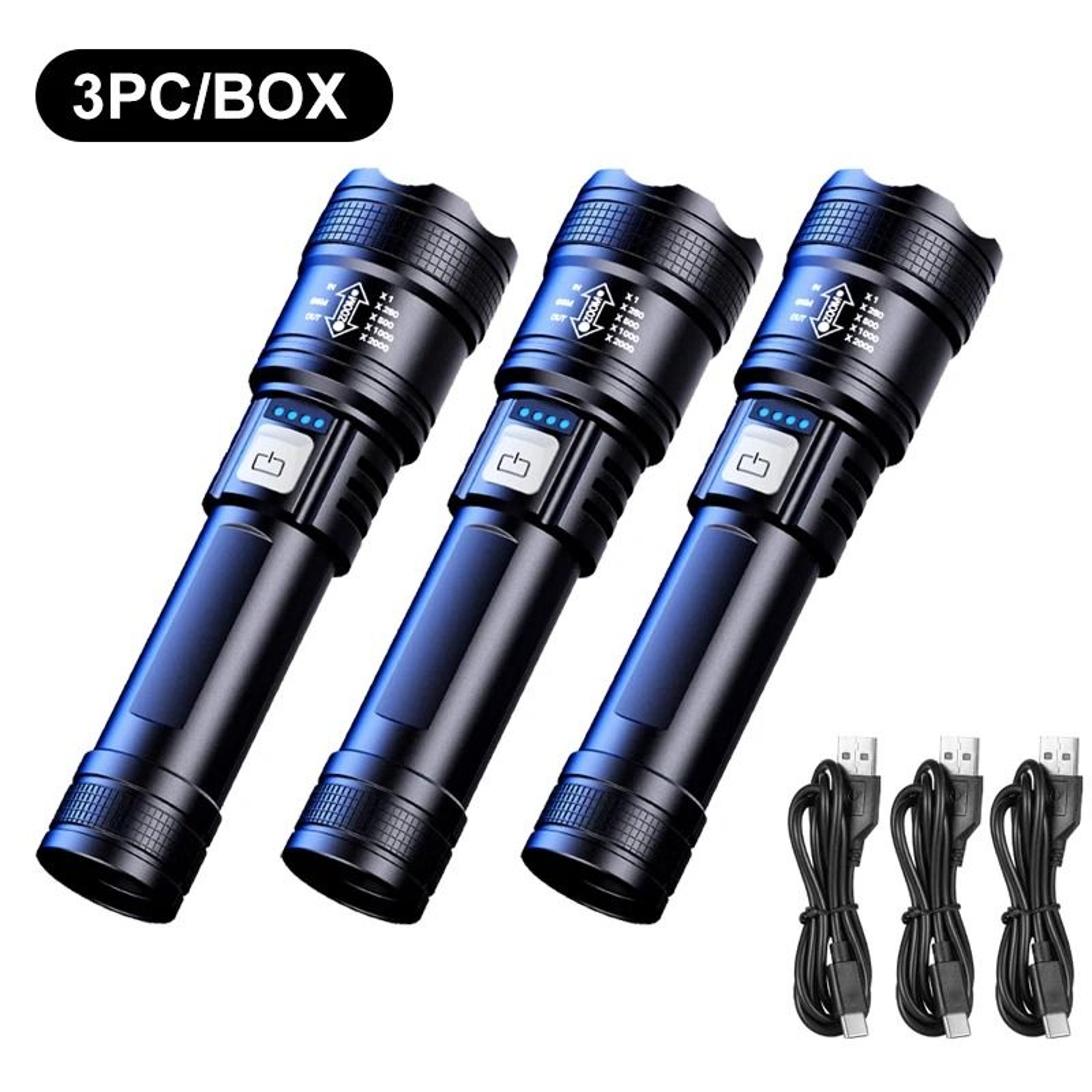 Ultra Strong Long Range Aurora Cannon Flashlight 7