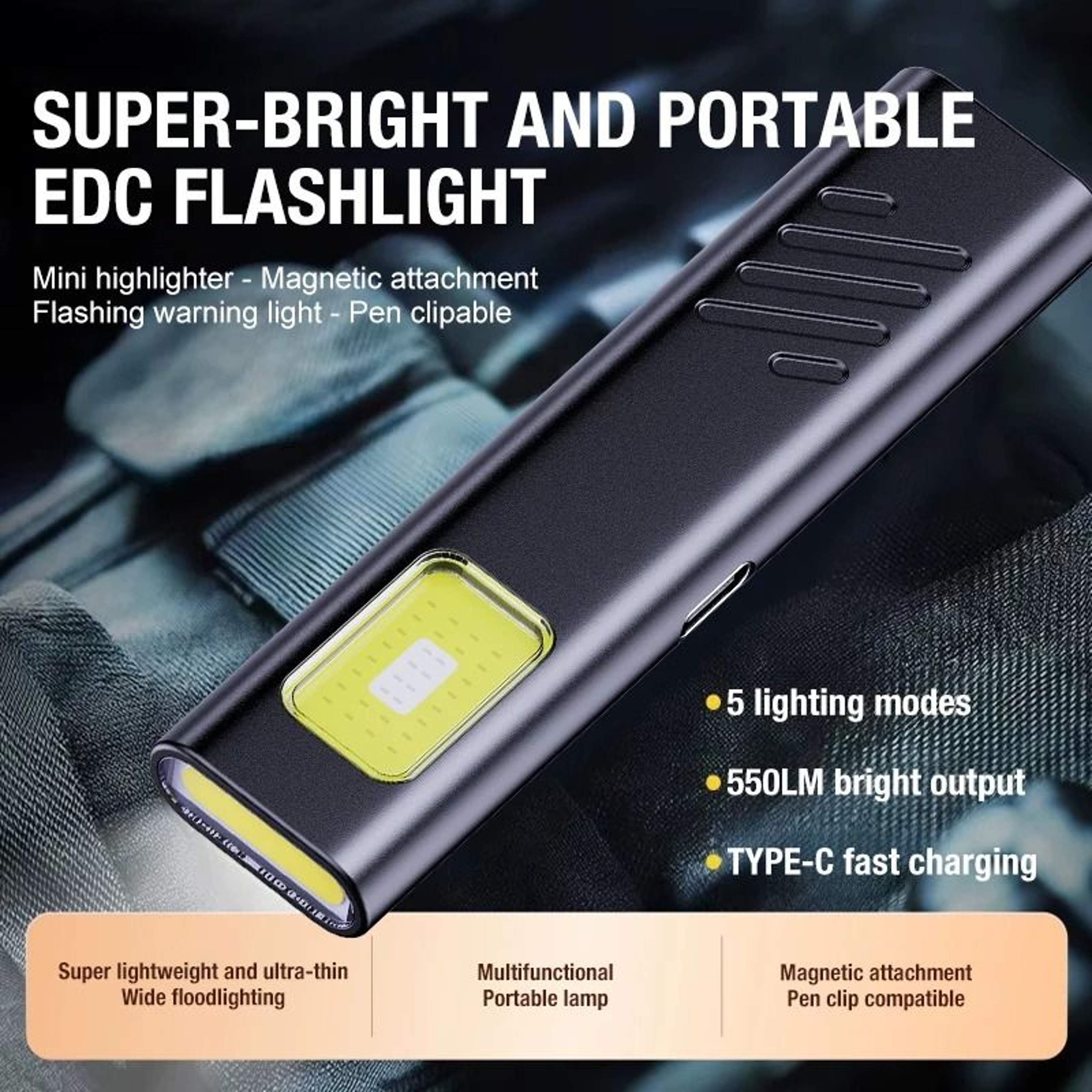 Magnetic Dual Light Source COB Work Light 0