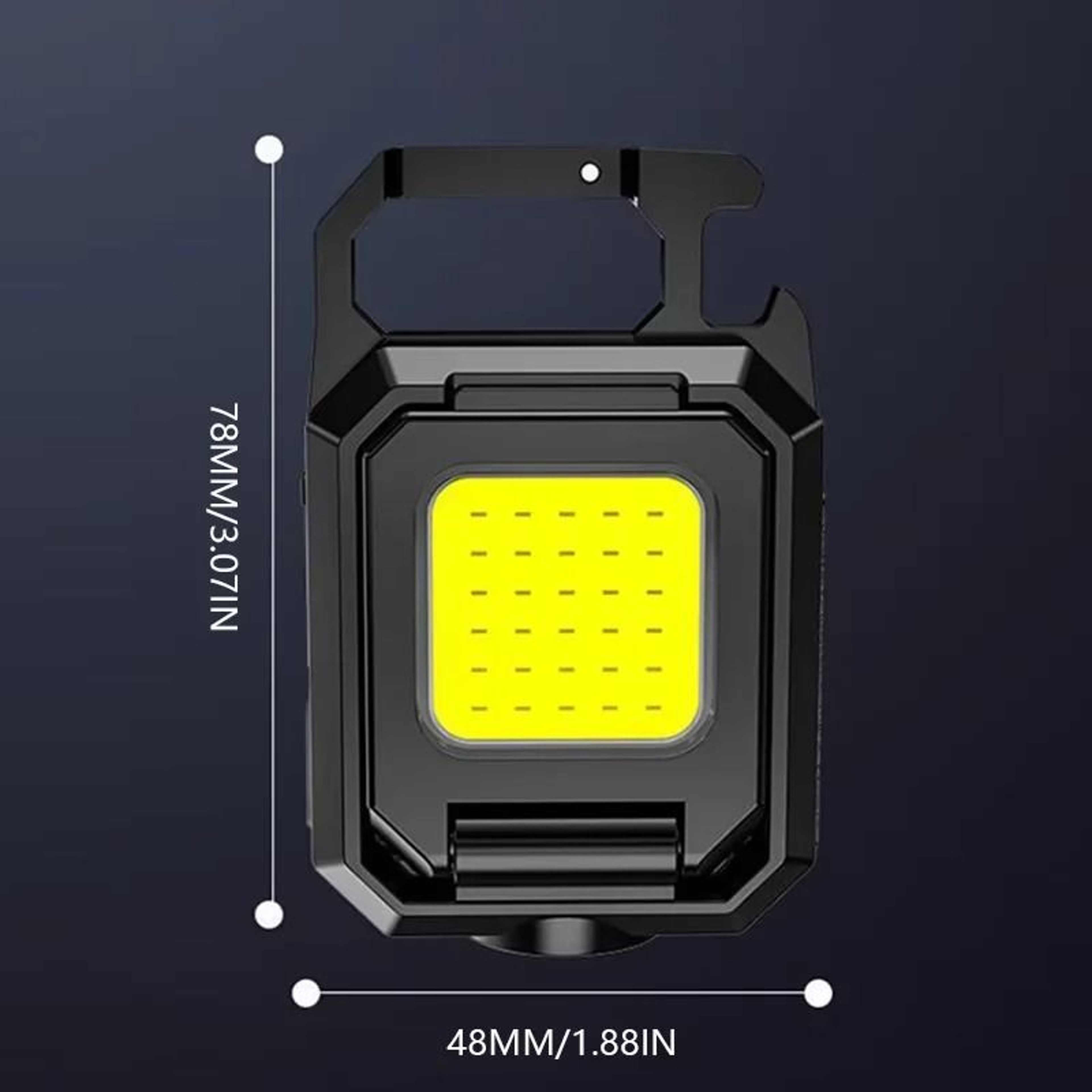 Dual Light Source COB Keychain Work Light 2