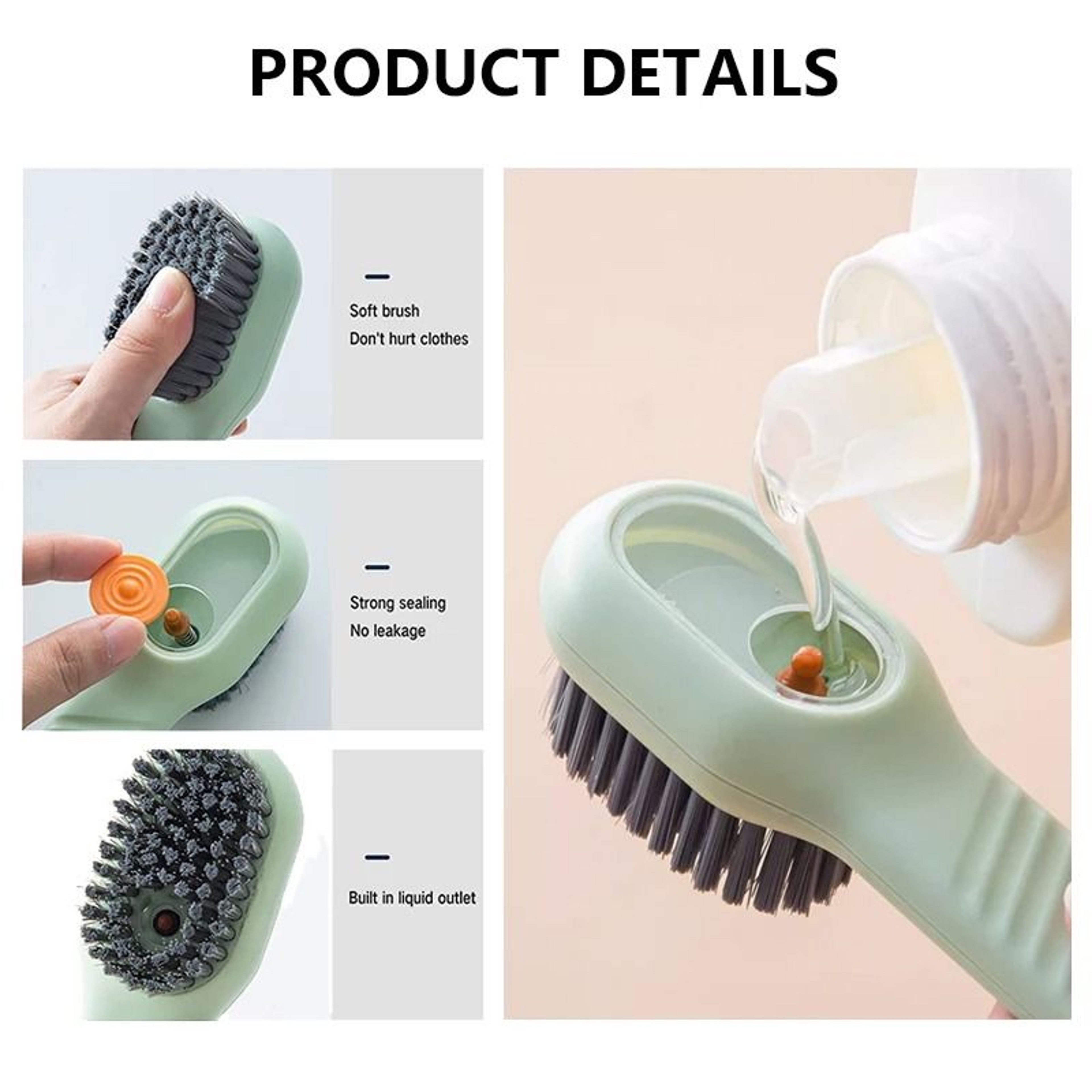 Precision Liquid Dispensing Garment And Footwear Scrubber 1