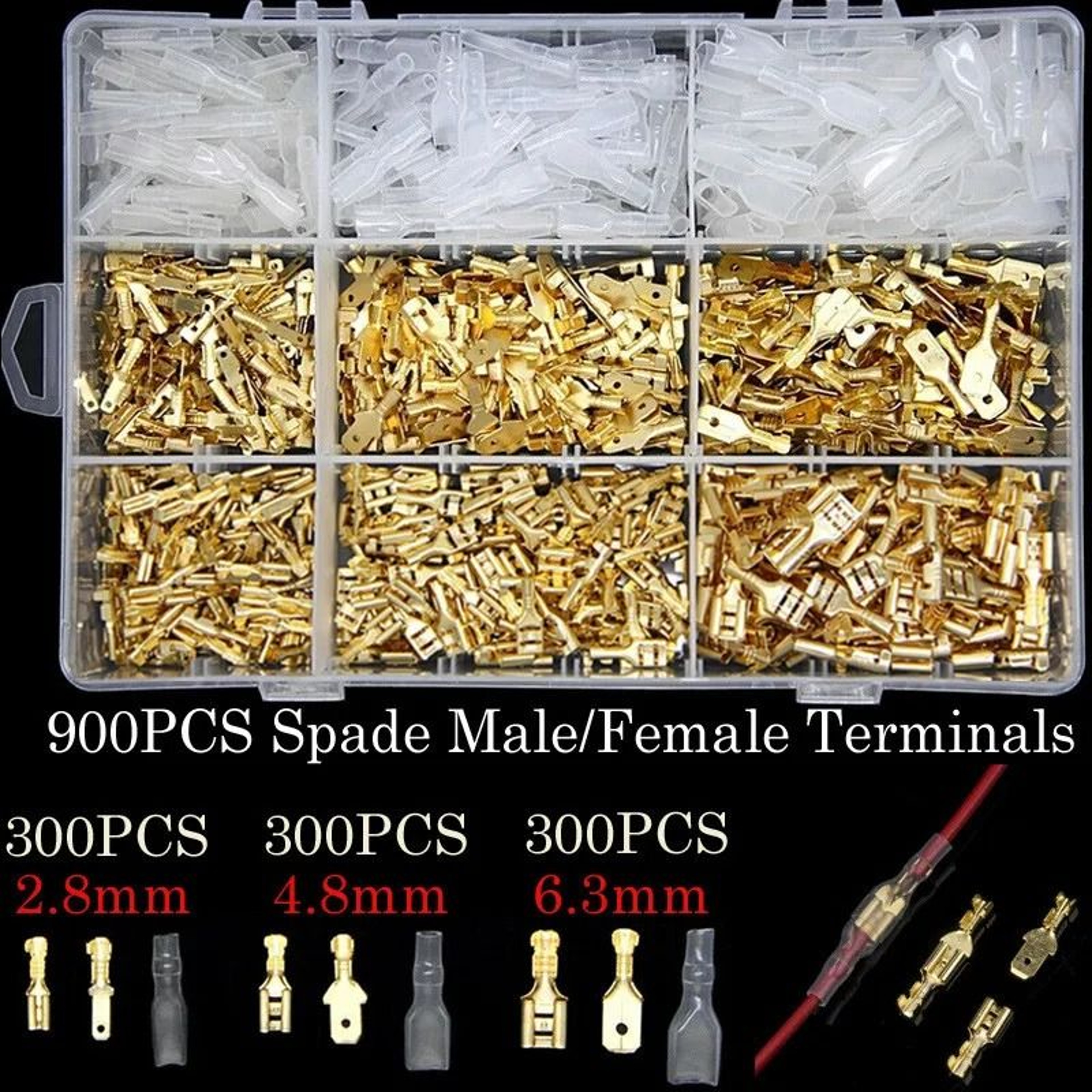 Professional Grade Insulated Spade Terminal Connection Kit 0