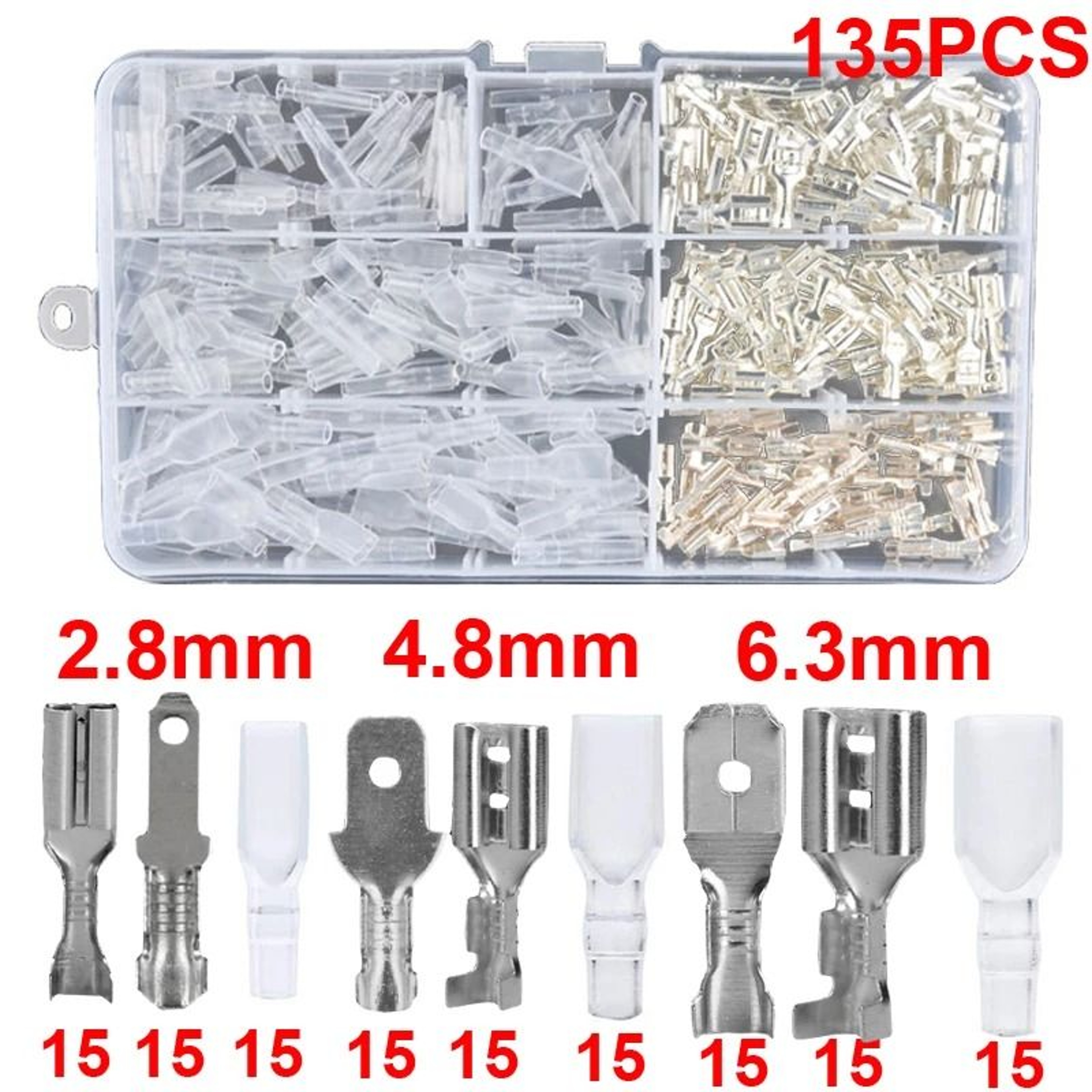 Professional Grade Insulated Spade Terminal Connection Kit 9