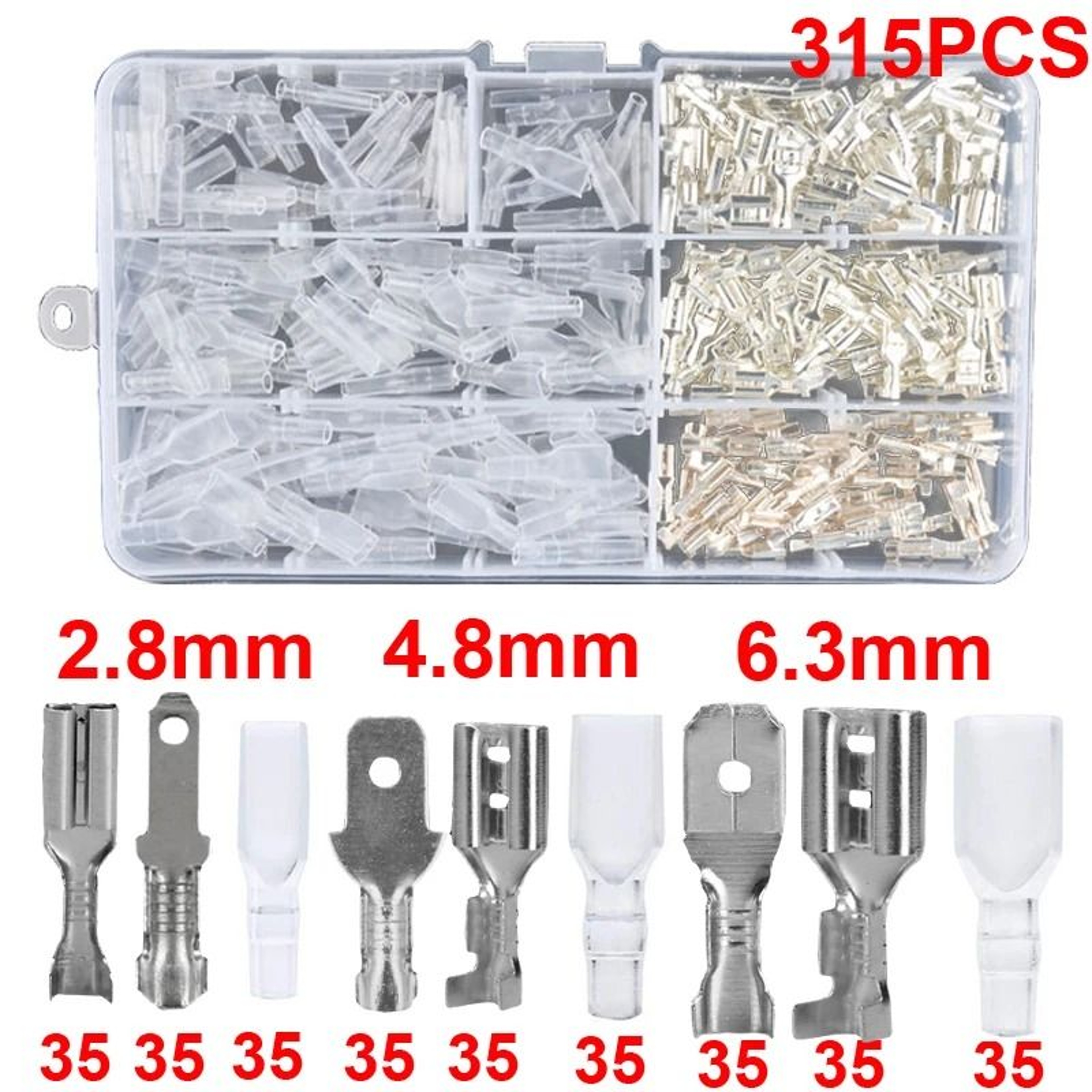 Professional Grade Insulated Spade Terminal Connection Kit 13